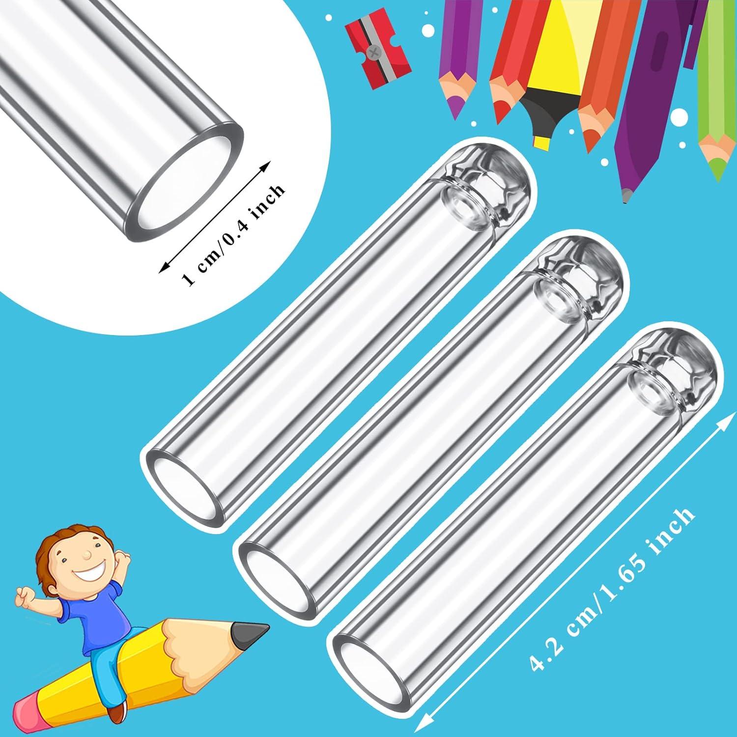 Spakon 18 Tapas de Lápiz Transparentes para Regreso a Clases