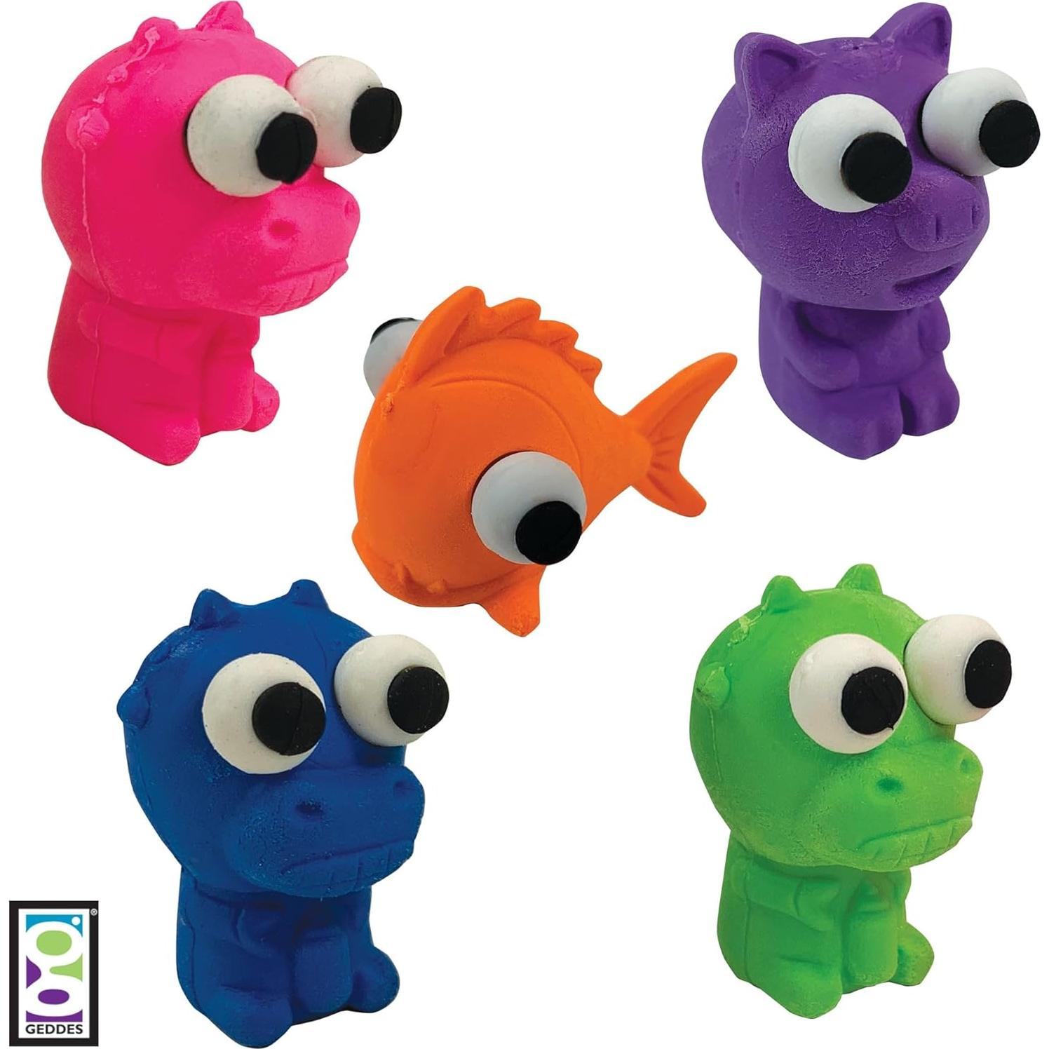 Borradores de lápiz de animales Geddes - Paquete de 50 unidades