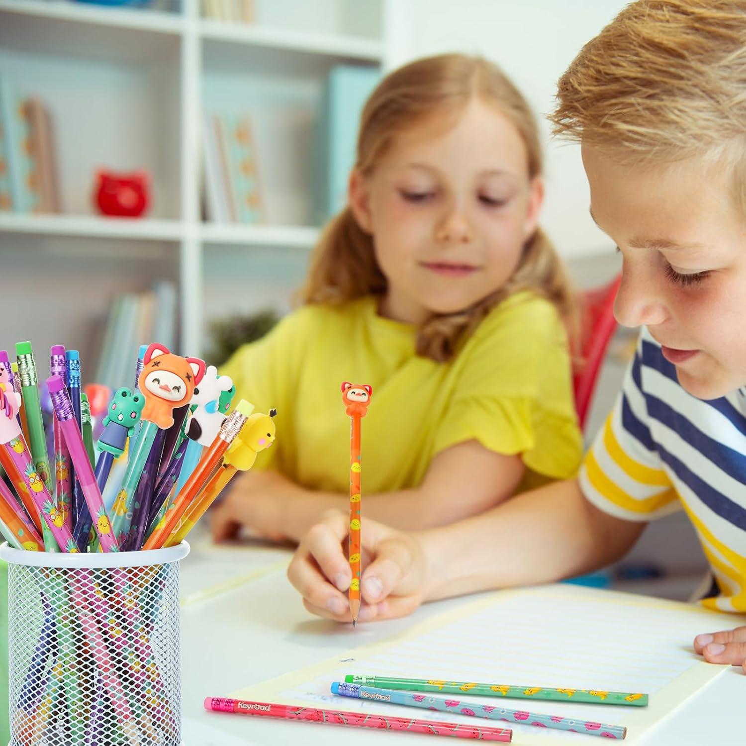 Lápices Aromatizados Ireer 60 Pcs con Adornos Divertidos