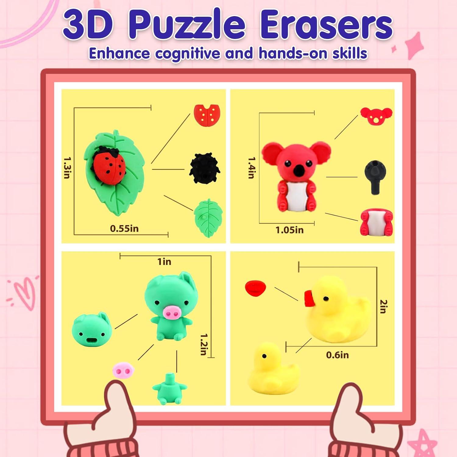 34 Borradores de Animales URSKYTOUS 3D para Niños