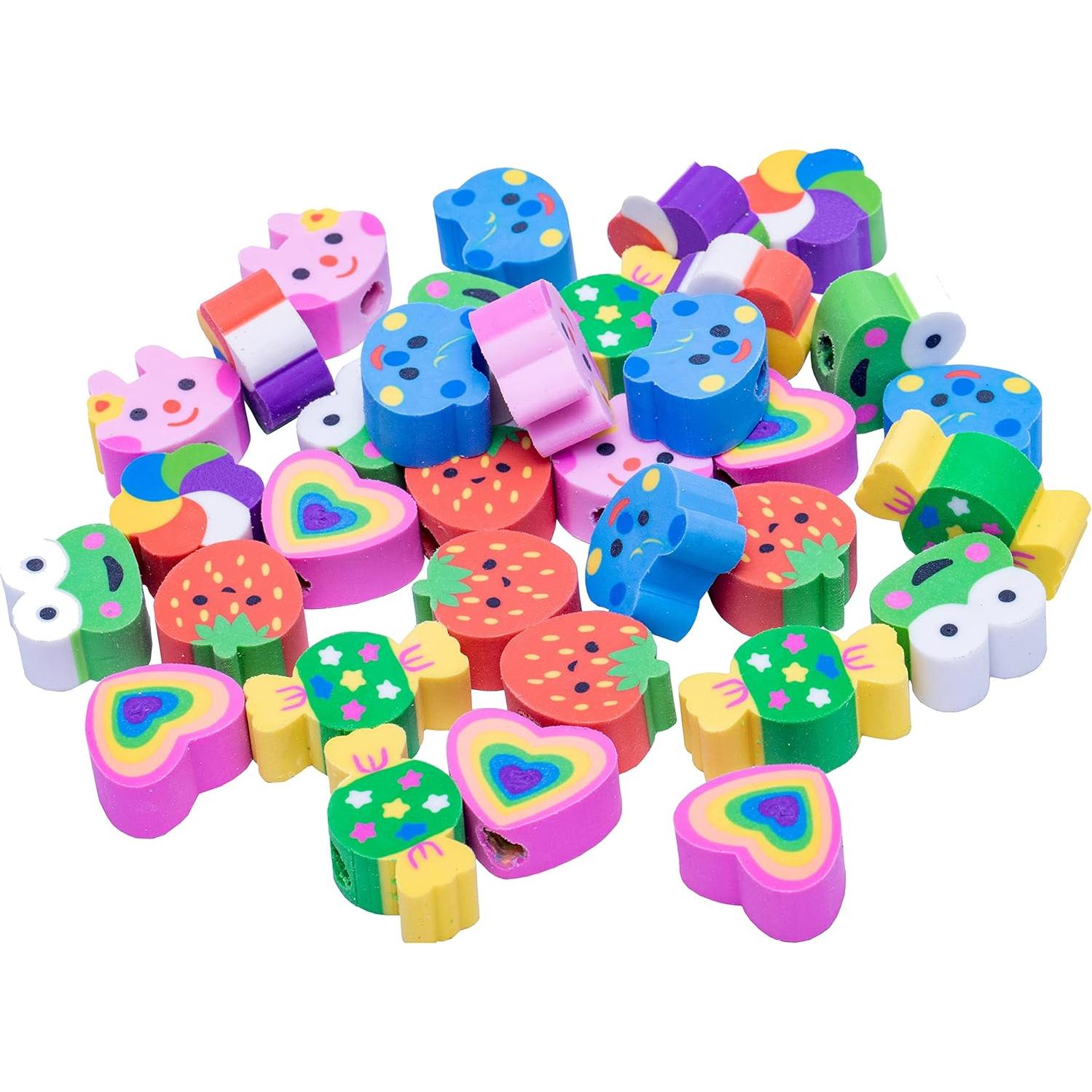 Borradores de lápiz RONDURE 35pcs en forma de corazón y animales