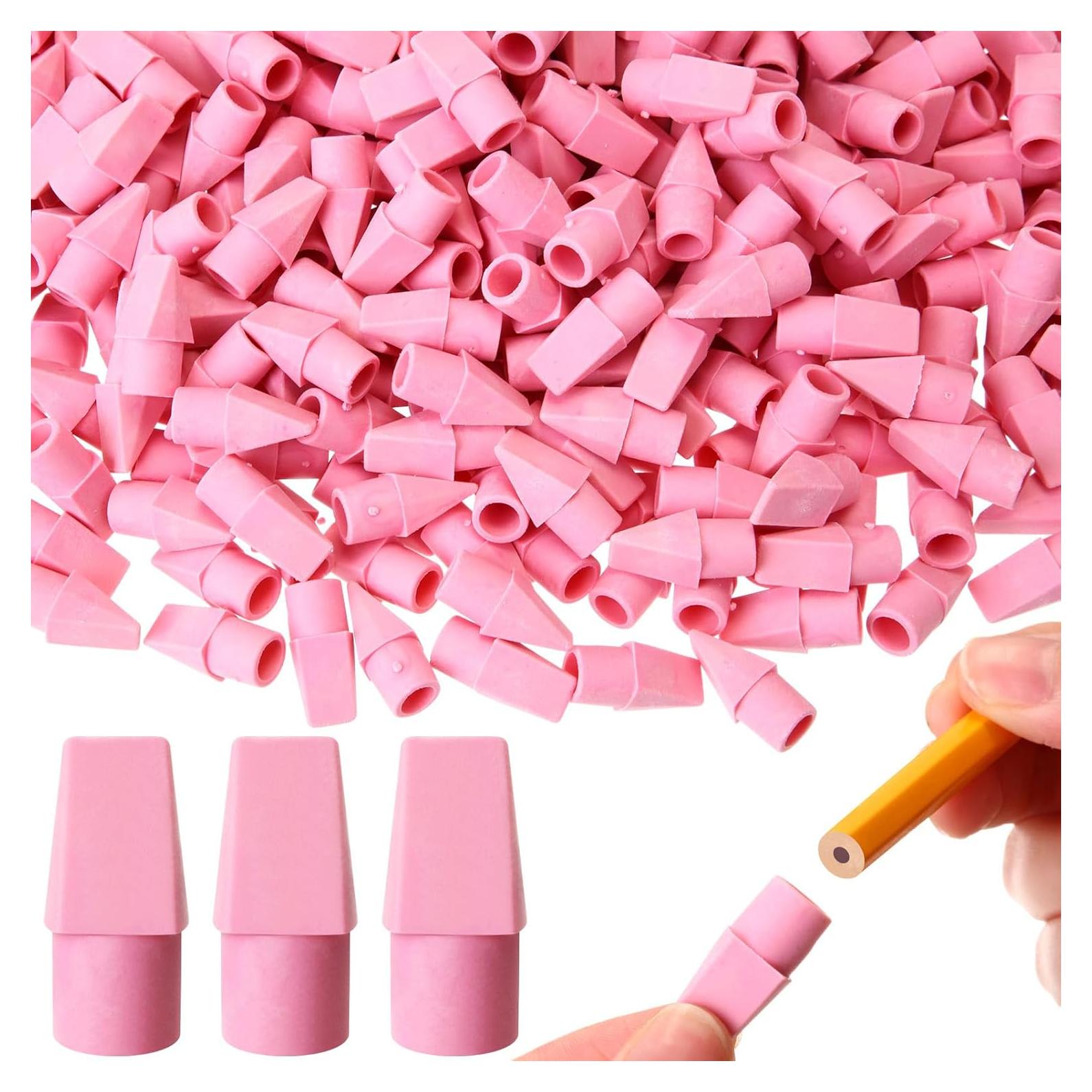 Borradores de Goma Crtiin 1000 Pcs Rosa para Lápices