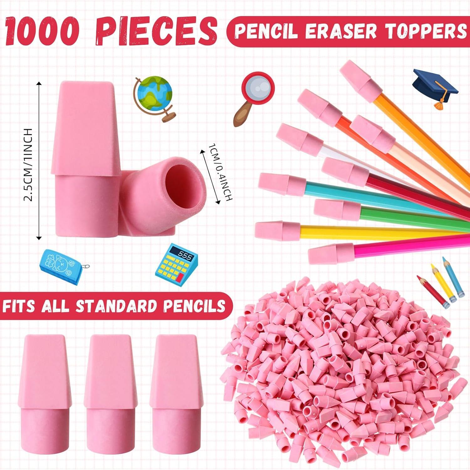 Borradores de Goma Crtiin 1000 Pcs Rosa para Lápices