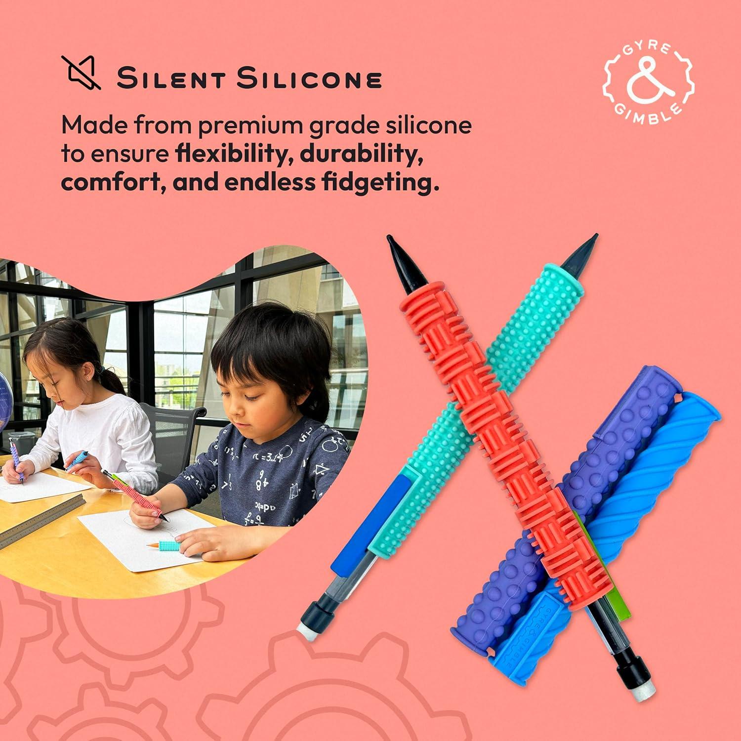 Funda de Silicona Texturizada Gyre & Gimble para Lápiz - 6 Piezas