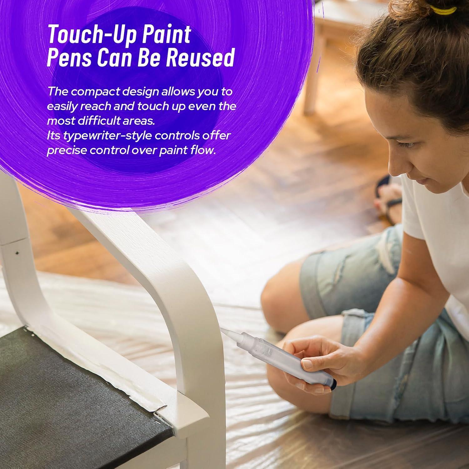 Bolígrafo de Pintura Rellenable KEPTFIT 3 Pcs Blanco 0.3mm