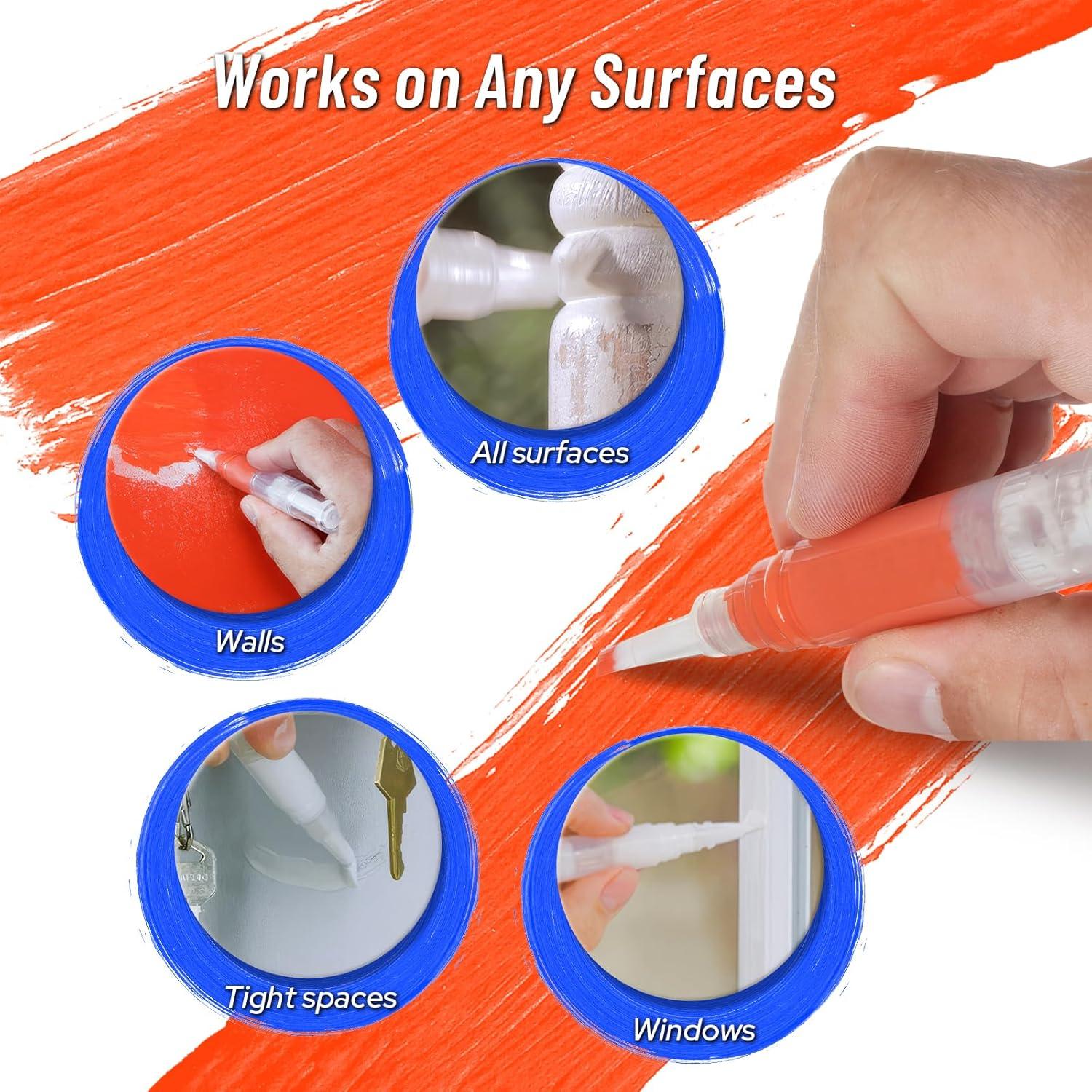 Bolígrafo de Pintura Rellenable KEPTFIT 3 Pcs Blanco 0.3mm