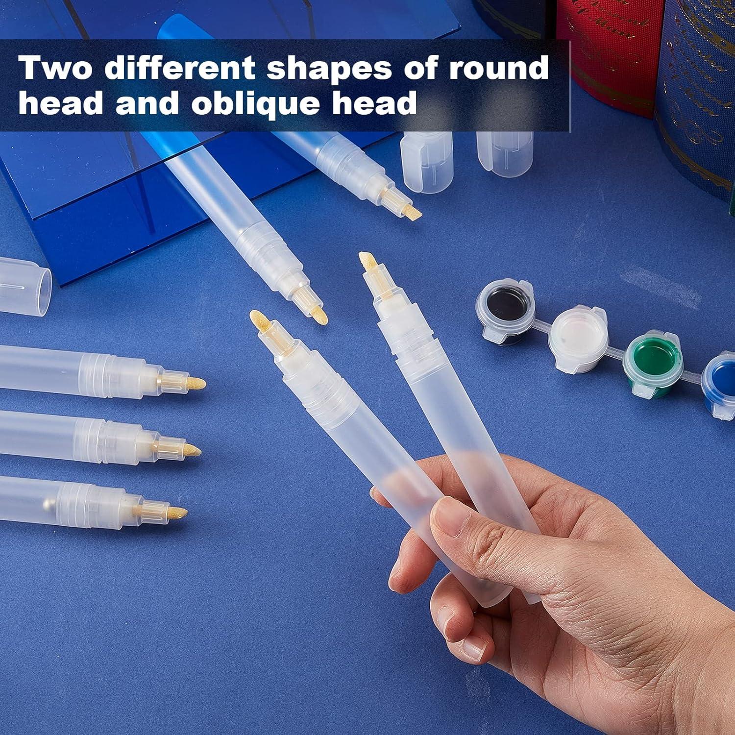 Juego de 6 bolígrafos de pintura rellenables Sepamoon 3-6 mm