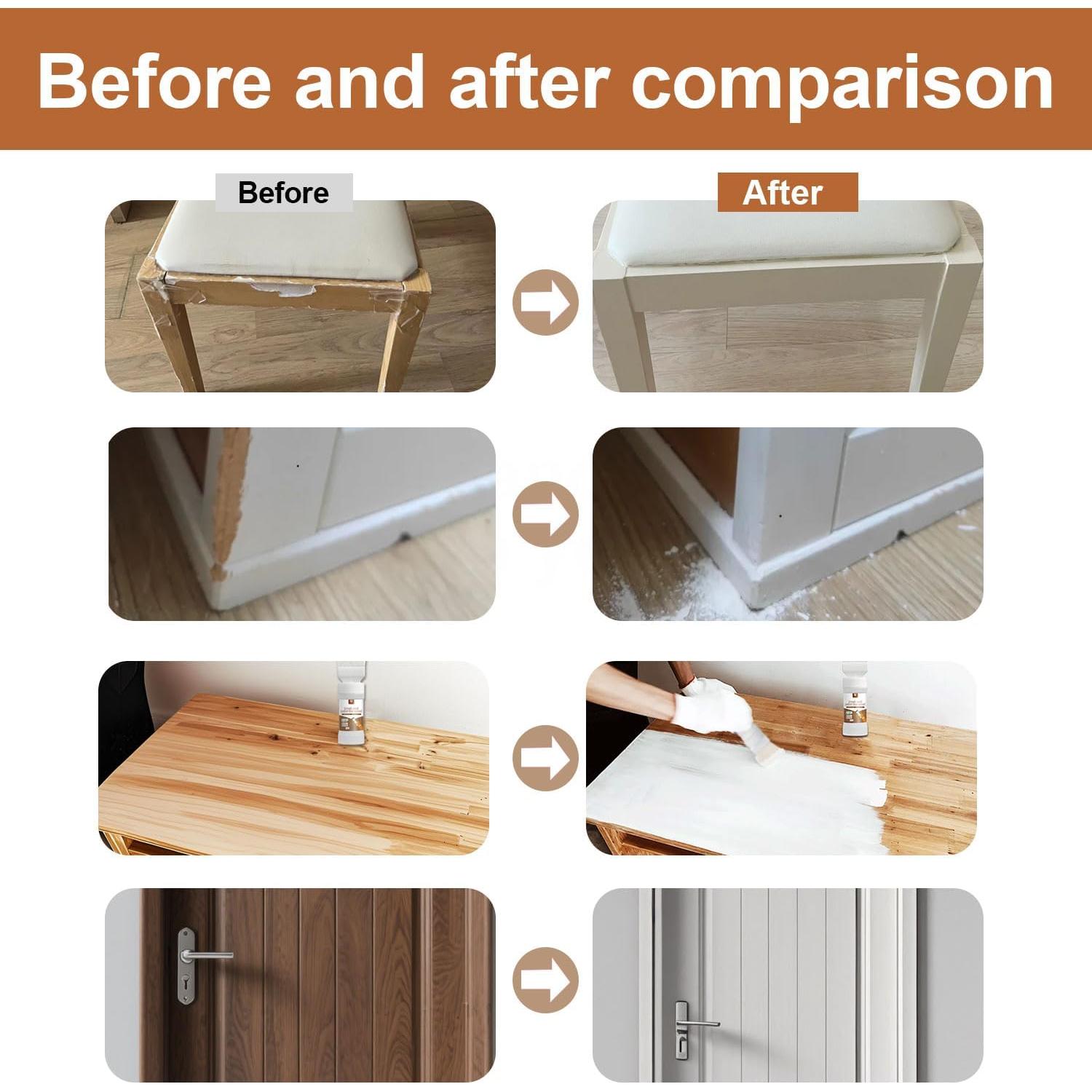 Pintura para Madera Anirun 180 ml Blanca con Pincel