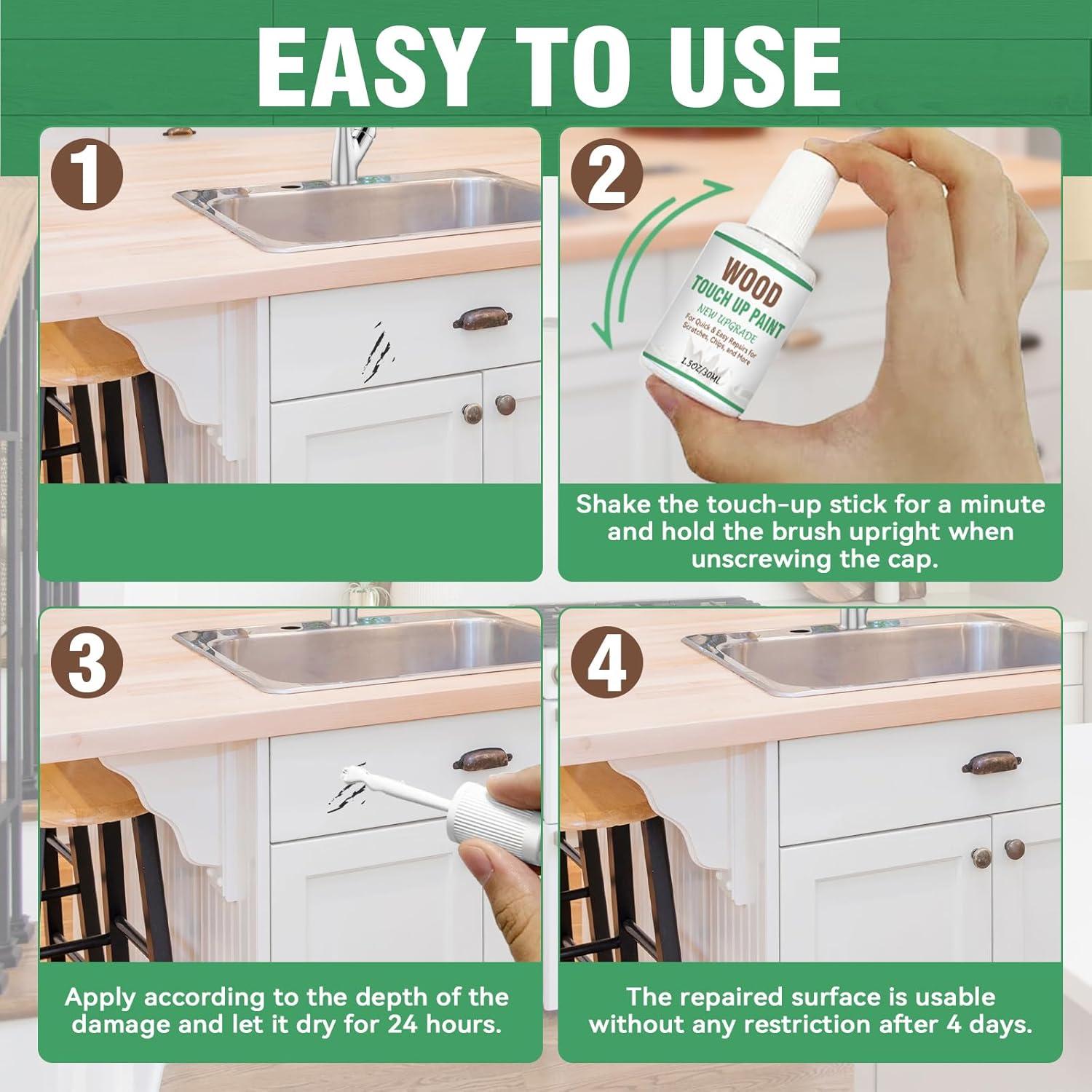 Pintura para Reparación de Madera Balldanlu 30ml Blanca