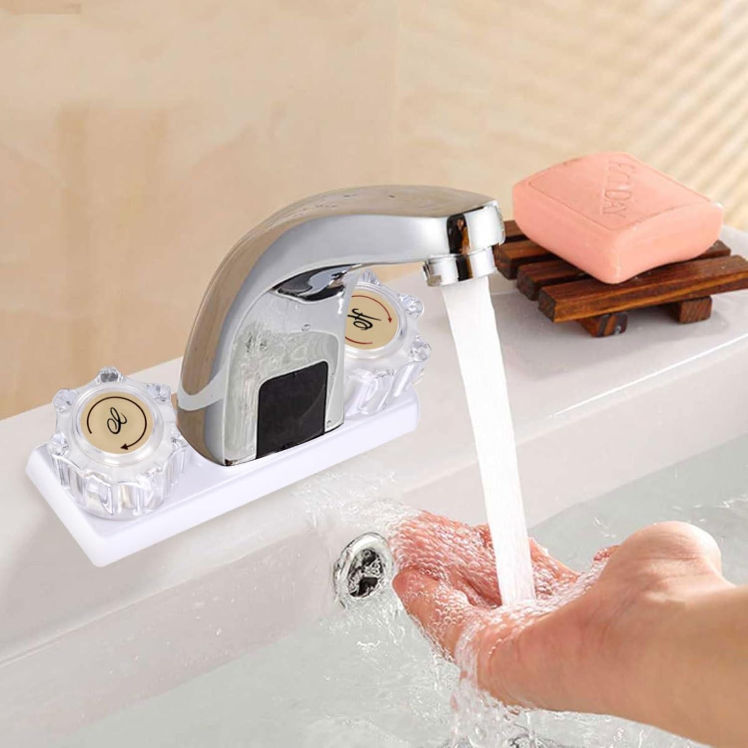 Perillas de Ducha de Acrílico Transparente Ryutain 2 Piezas