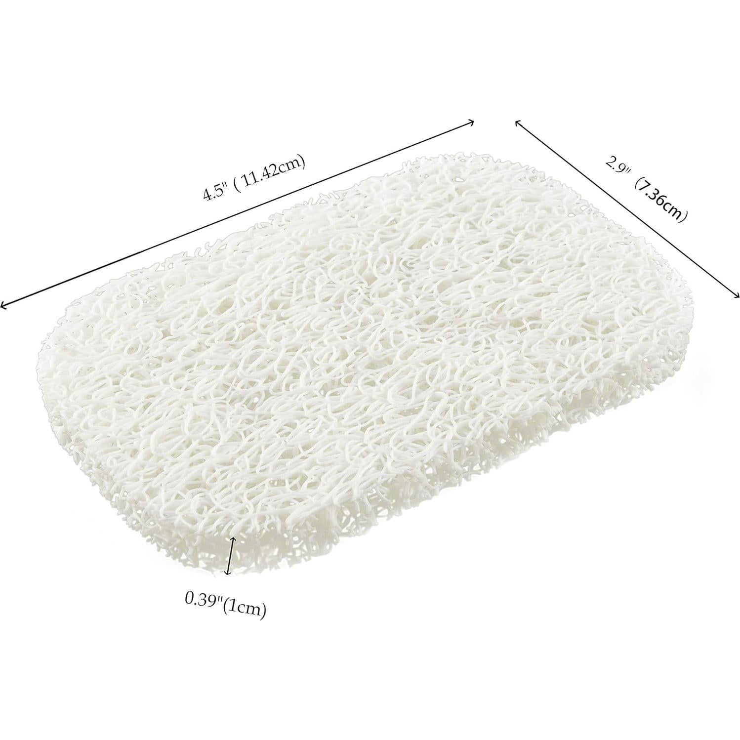 Soporte para Jabón Snowkingdom Pack 4 Unidades Blanco PVC