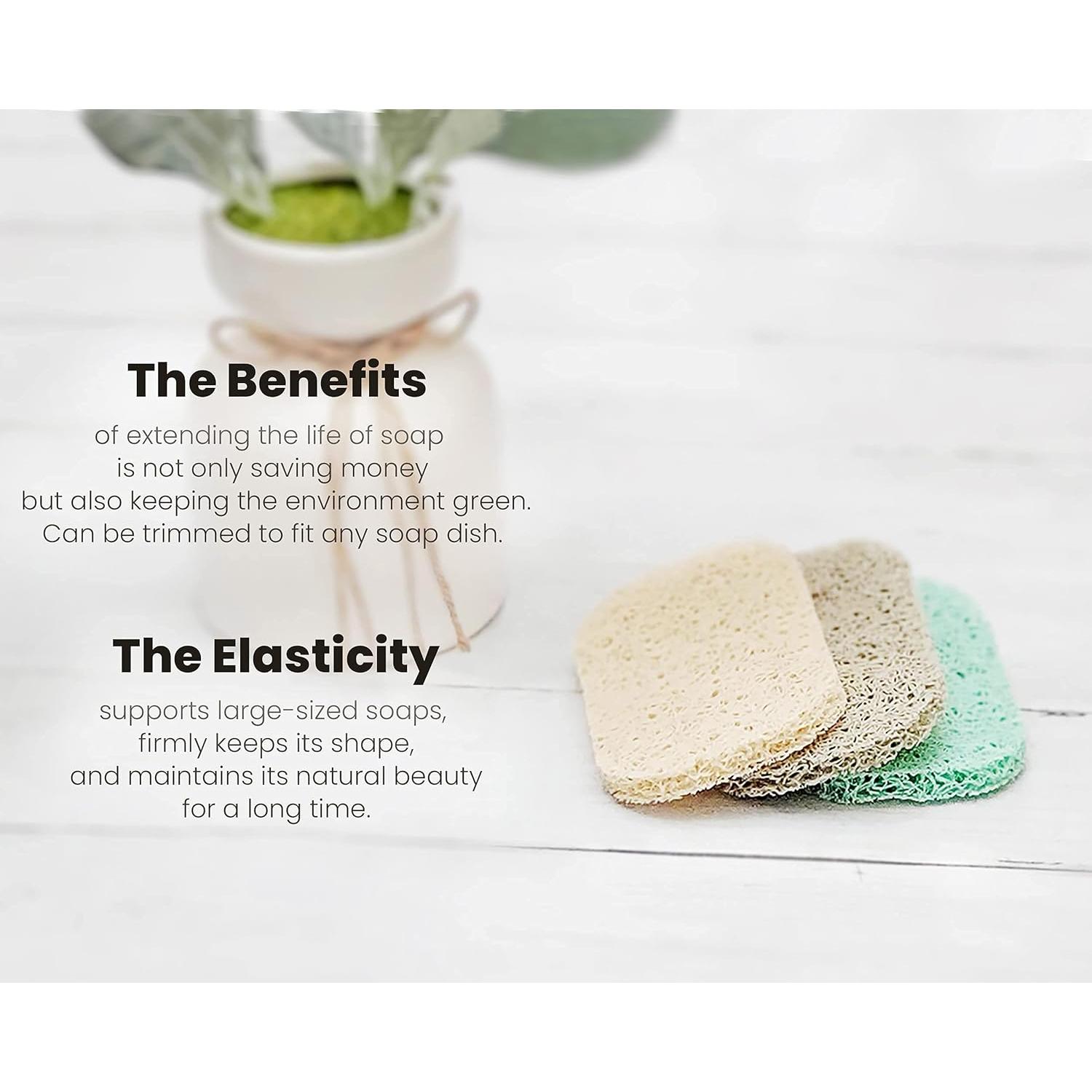 Soporte de Jabón Ecológico Es Senah 4 Pack - Antideslizante y Reutilizable