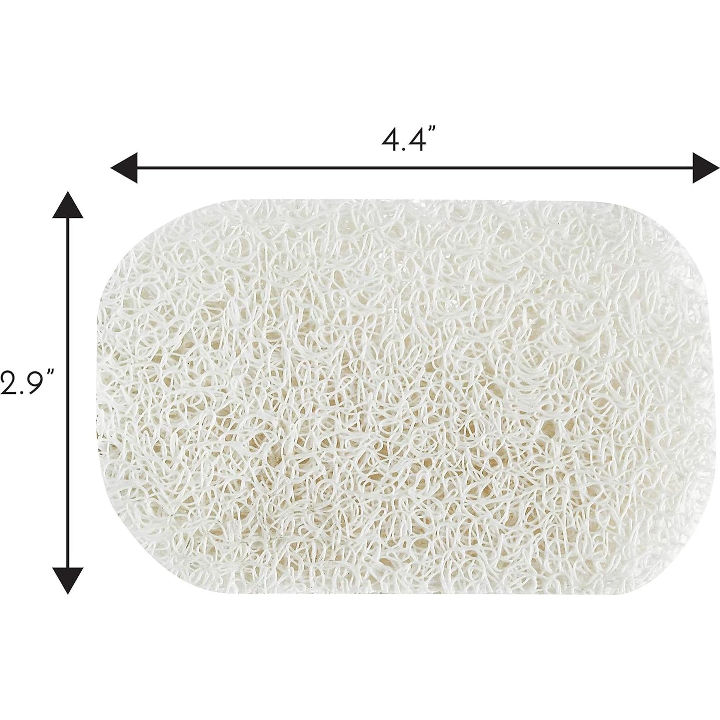 Soporte de Jabón en Barra S&T INC. Paquete de 4 Blanco 10.2x7.4 cm
