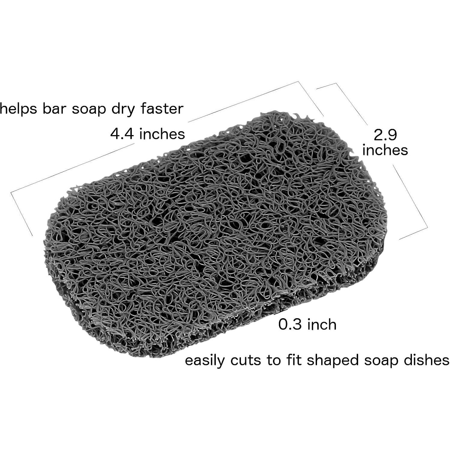 Soportes para Jabón en Barra Iconikal 6 Piezas Carbón Gris