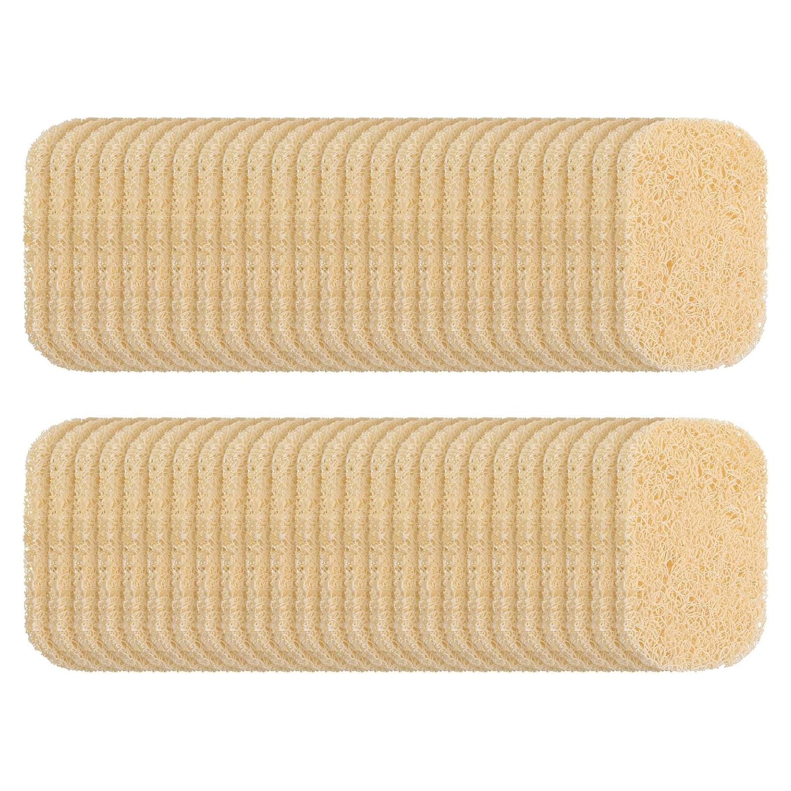 50 Almohadillas Ahorradoras de Jabón HOFURME Beige 11x7.6 cm