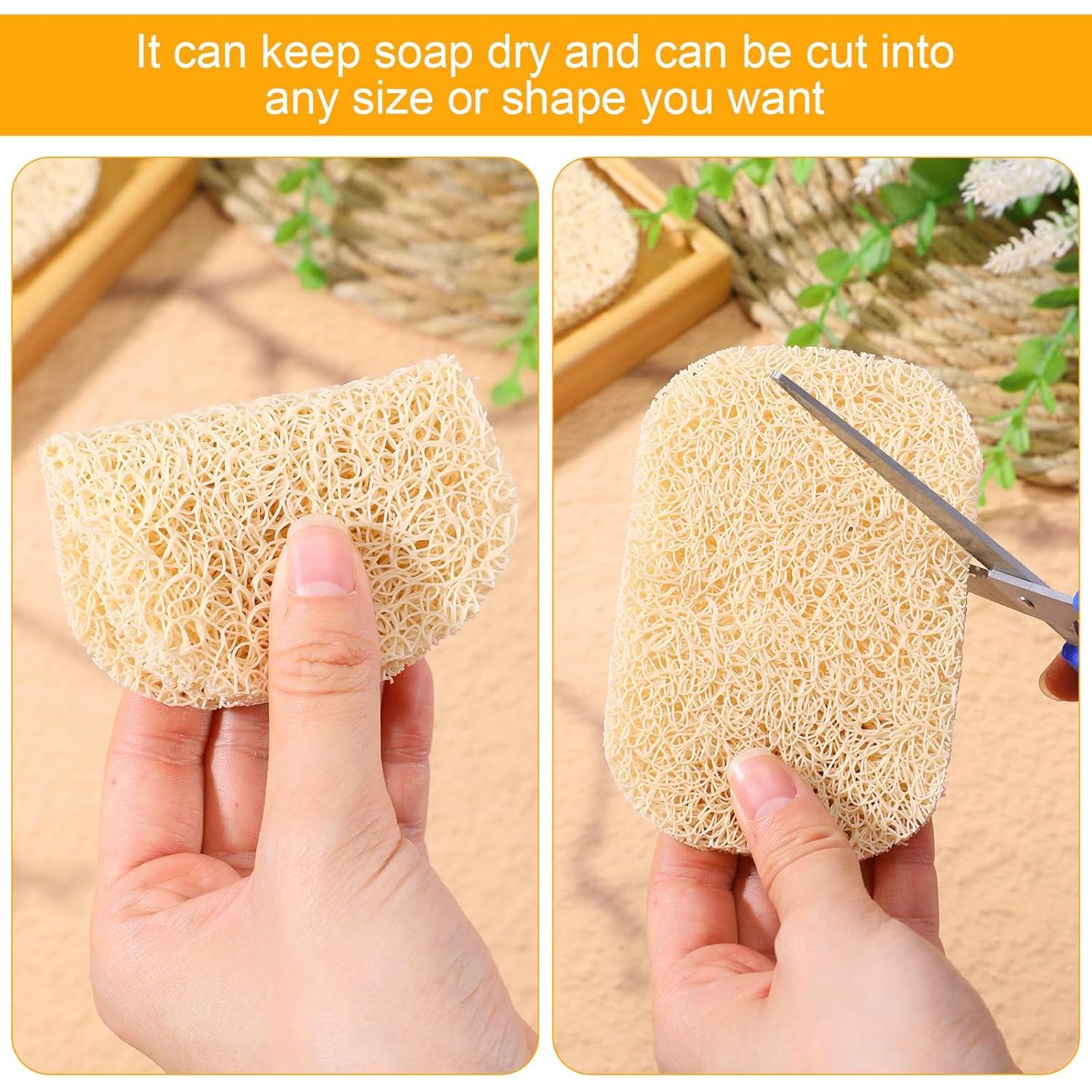 50 Almohadillas Ahorradoras de Jabón HOFURME Beige 11x7.6 cm