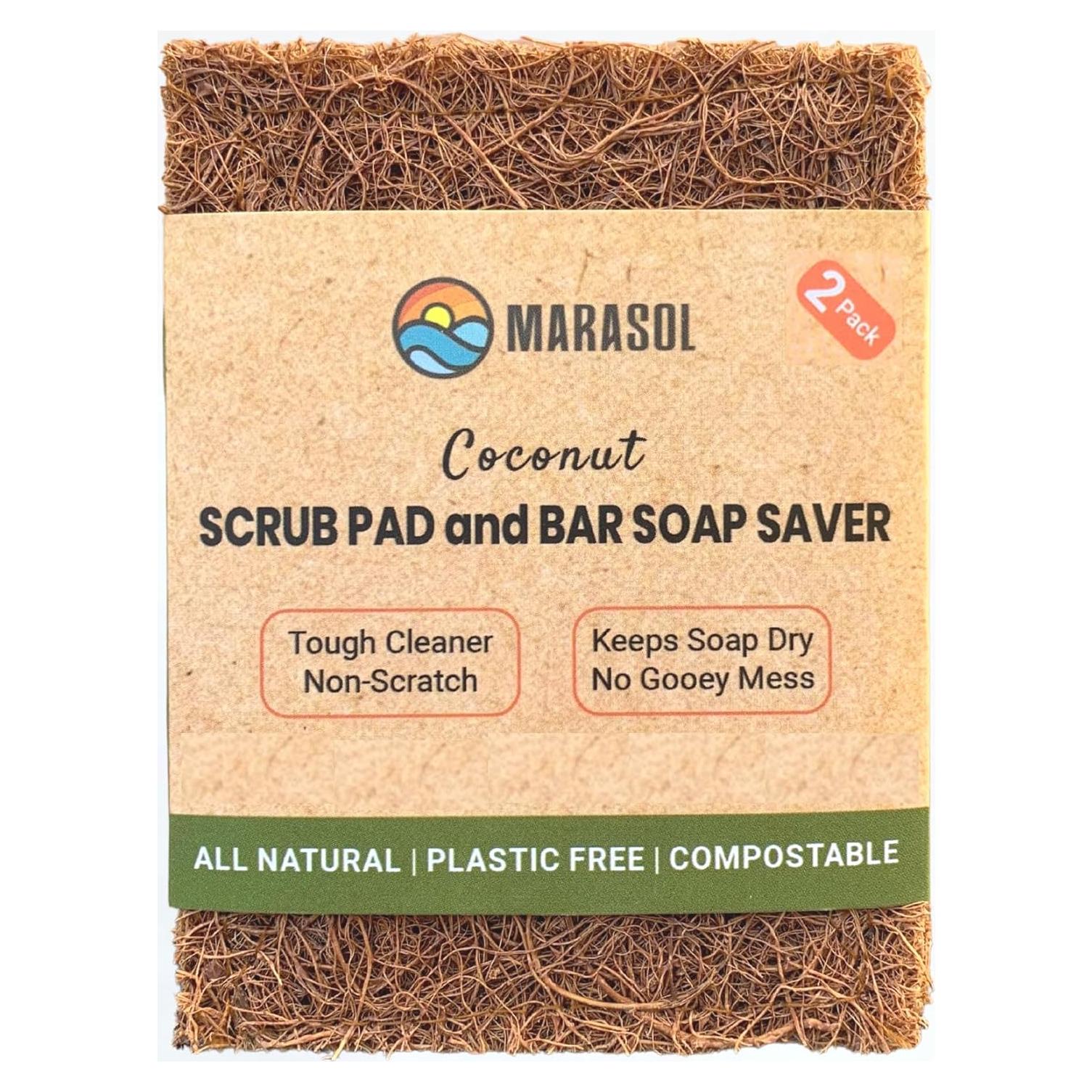 Almohadillas de Fregar Marasol - 2 Piezas de Coco Compostable