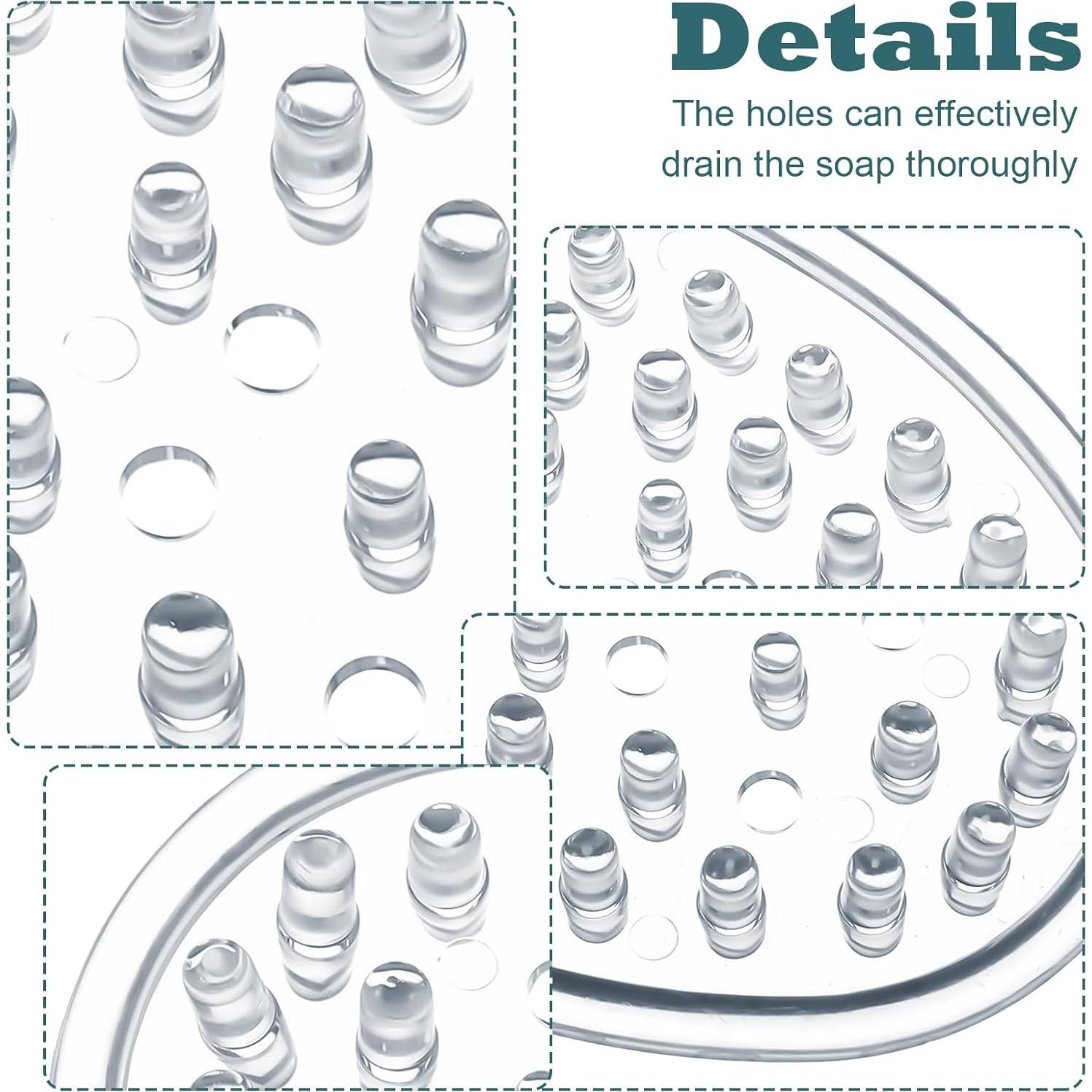 Juego de 2 Platos de Jabón Gjinxi Transparentes 11.5x8 cm