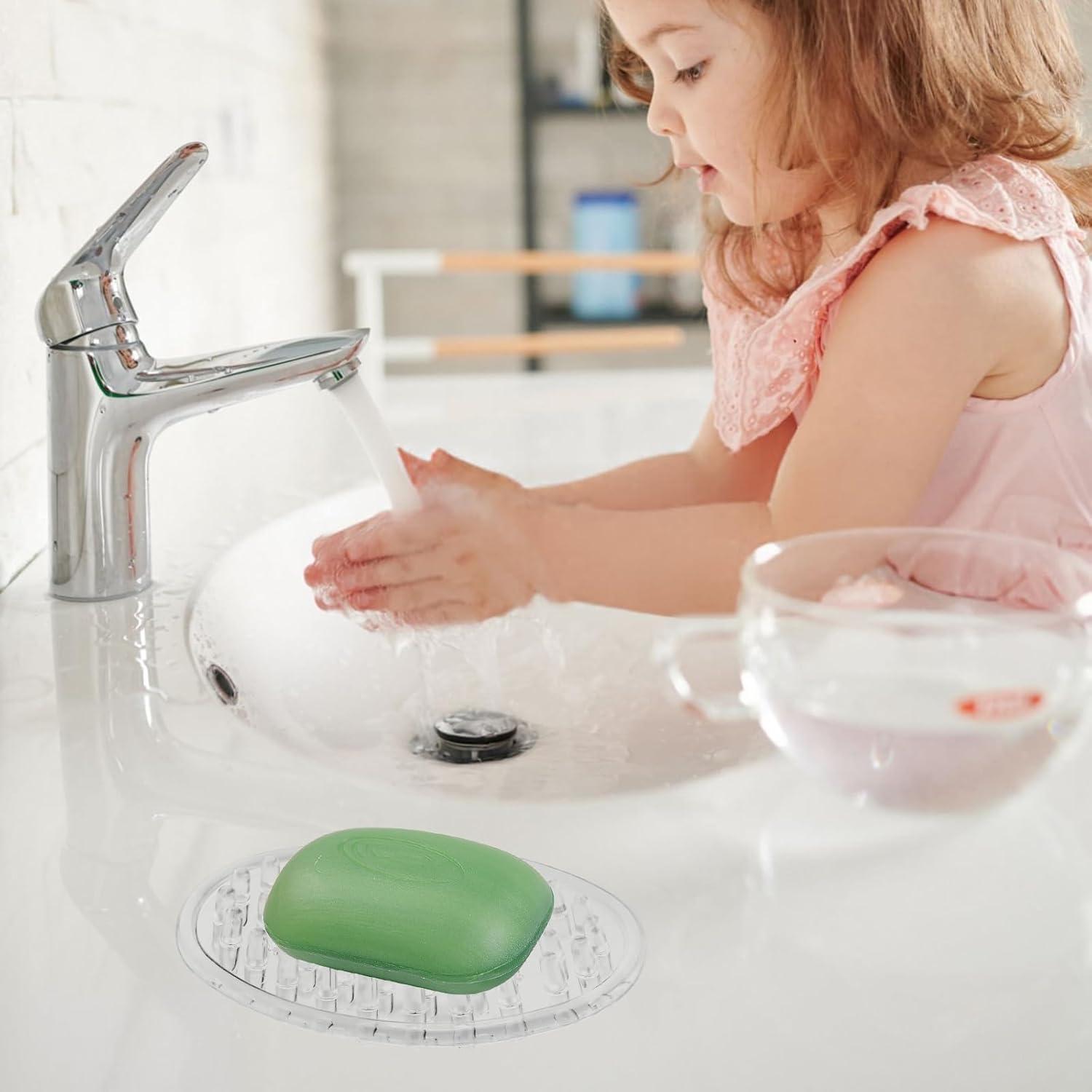 Juego de 2 Platos de Jabón Gjinxi Transparentes 11.5x8 cm