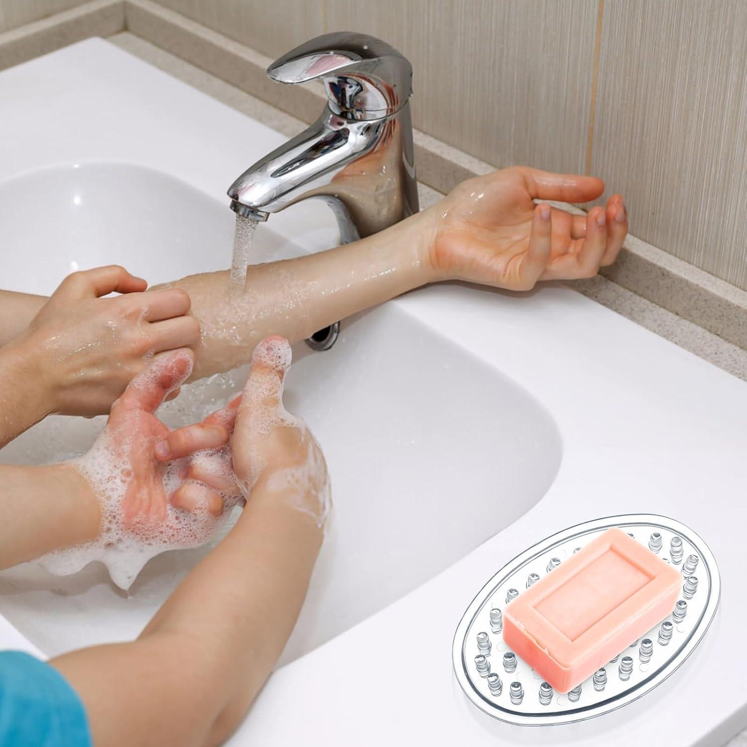 Juego de 2 Platos de Jabón Gjinxi Transparentes 11.5x8 cm