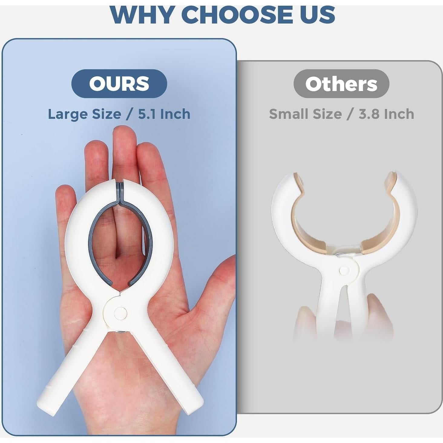 Clip de Toalla de Playa FeFu Extra Grande Paquete de 8