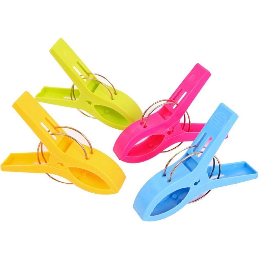 Pinzas de Toalla de Playa Danmu Multicolor 8 Piezas 10.4 cm