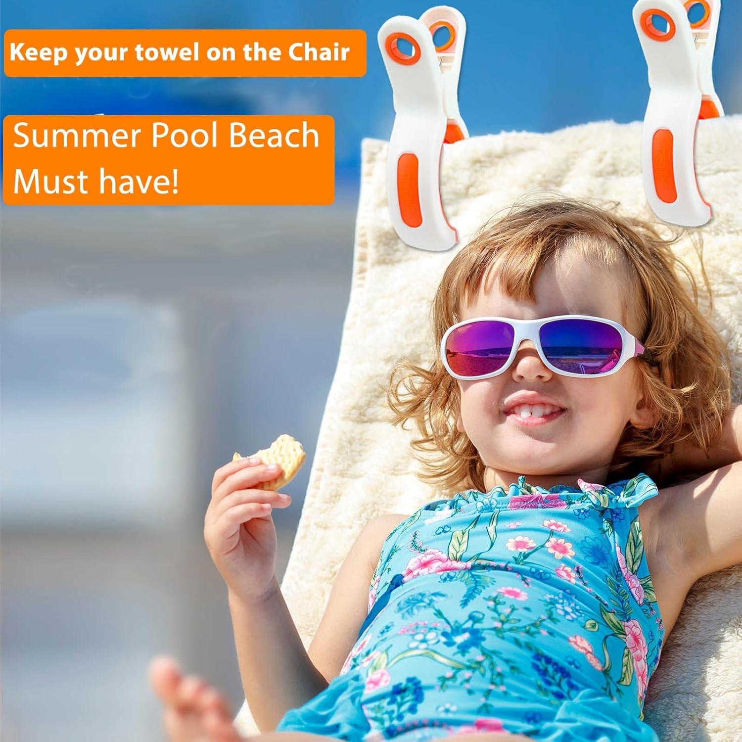 Pinzas para Toallas de Playa Zacool - 8 Piezas, Antideslizantes