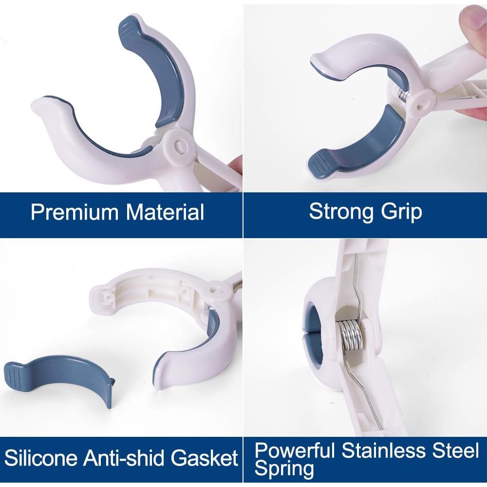 6 Clips de Toalla de Playa NUOYASI - Pinzas de Plástico Duraderas