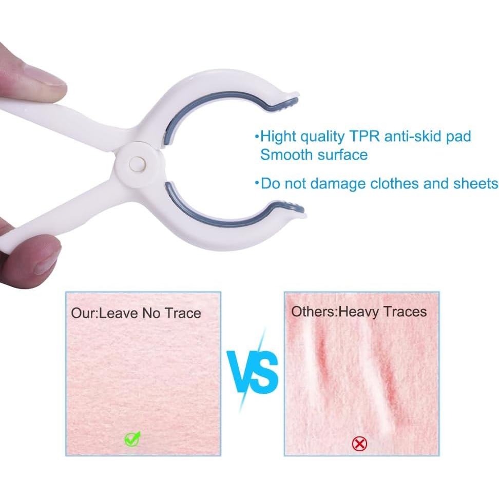 6 Clips de Toalla de Playa NUOYASI - Pinzas de Plástico Duraderas