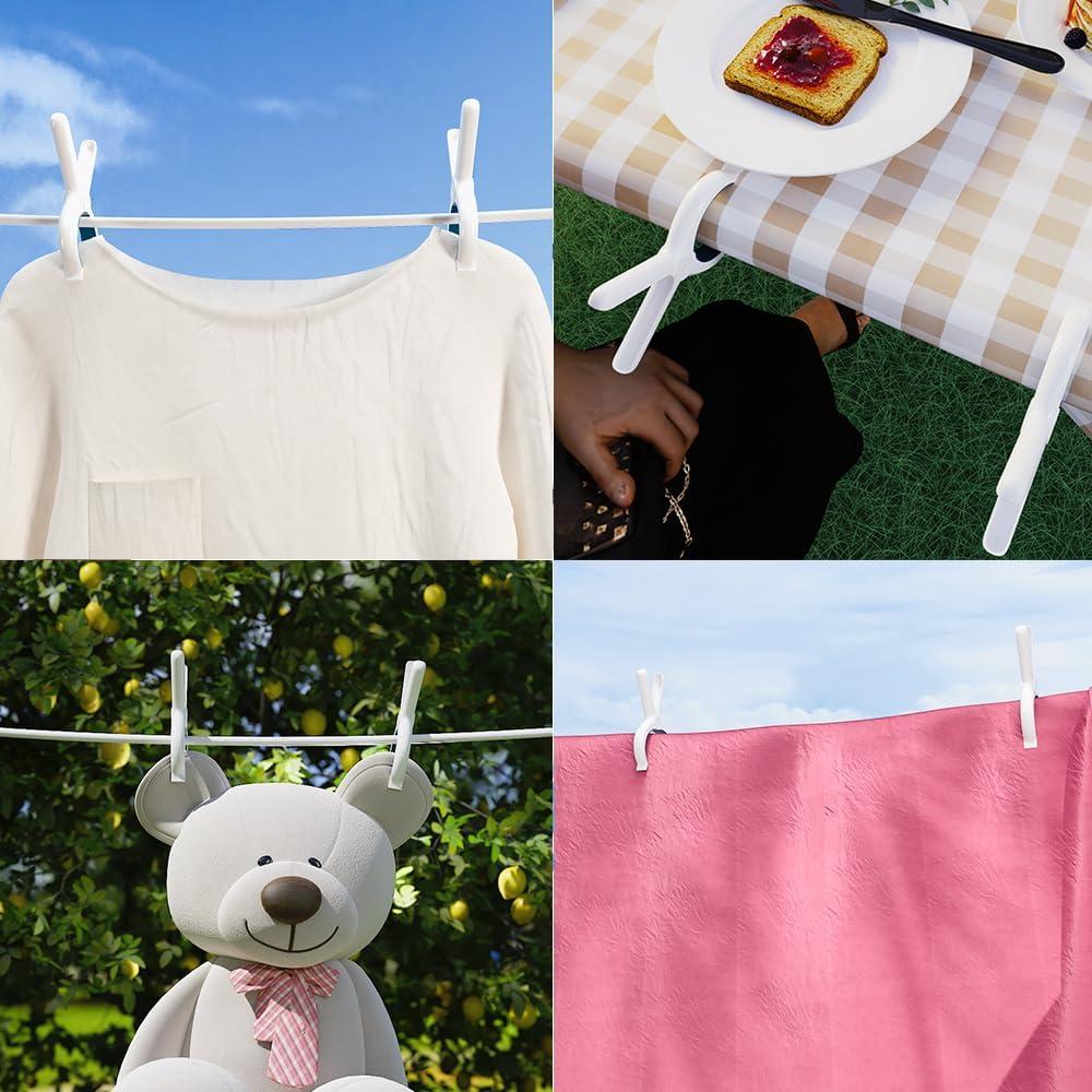 6 Clips de Toalla de Playa NUOYASI - Pinzas de Plástico Duraderas