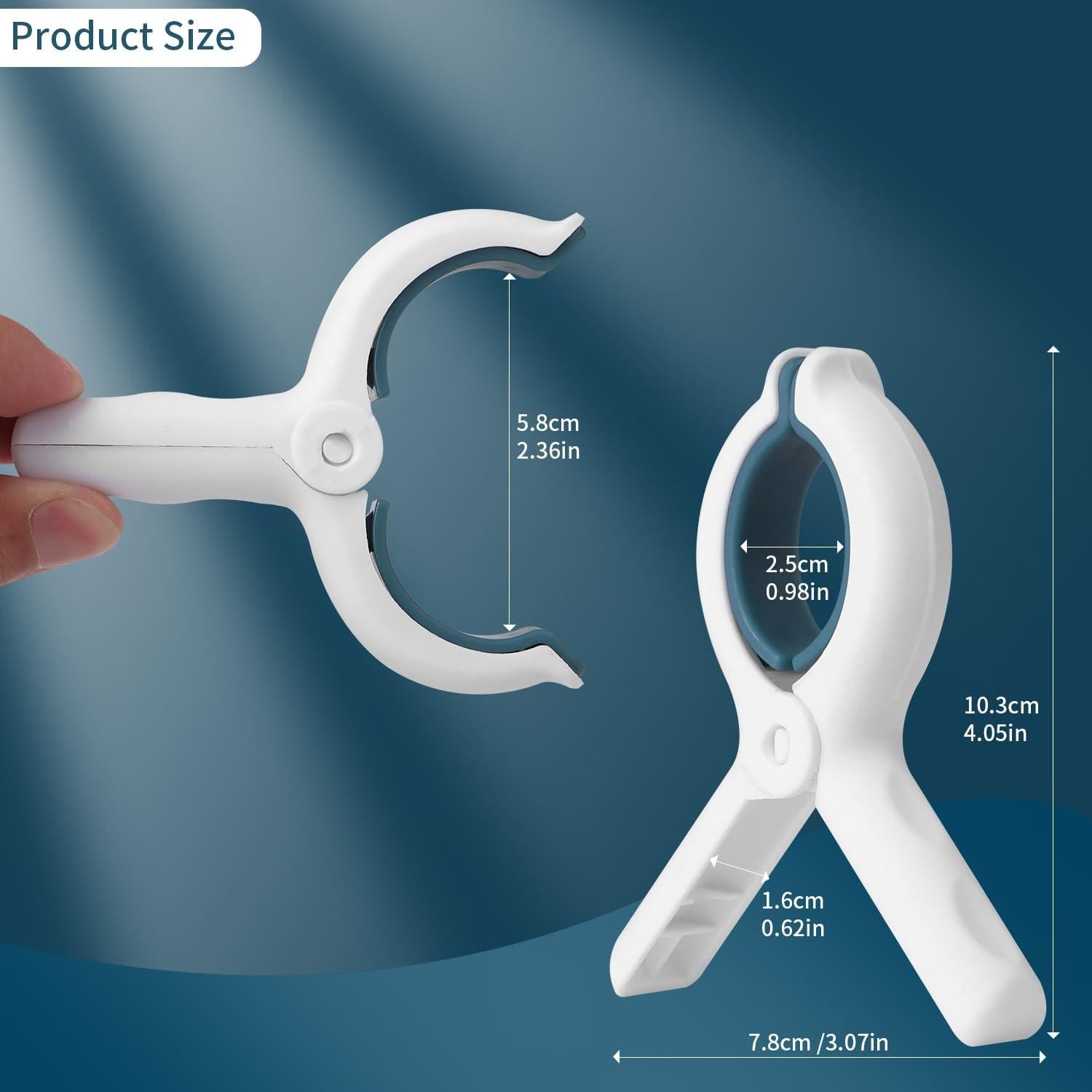 Pinzas para Toallas de Playa erduoduo - 8 Piezas Colores Brillantes