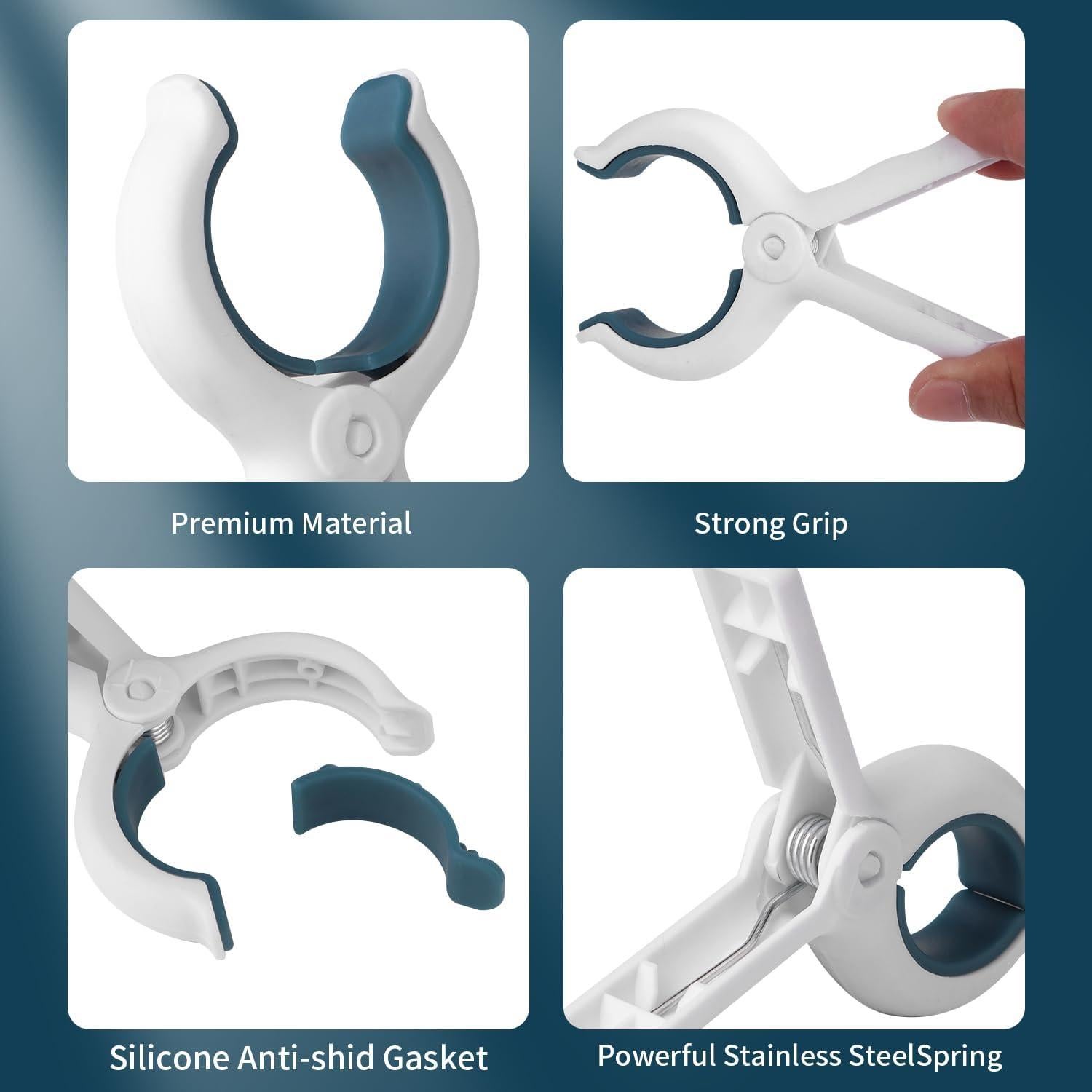 Pinzas para Toallas de Playa erduoduo - 8 Piezas Colores Brillantes