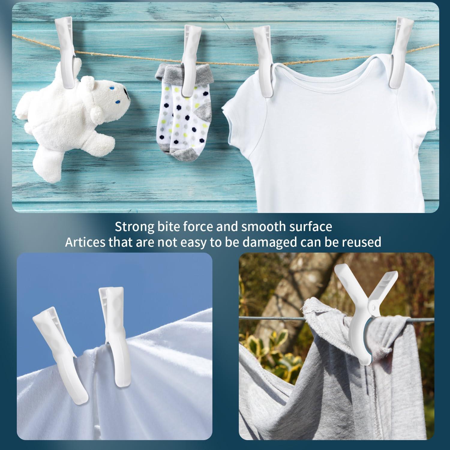 Pinzas para Toallas de Playa erduoduo - 8 Piezas Colores Brillantes