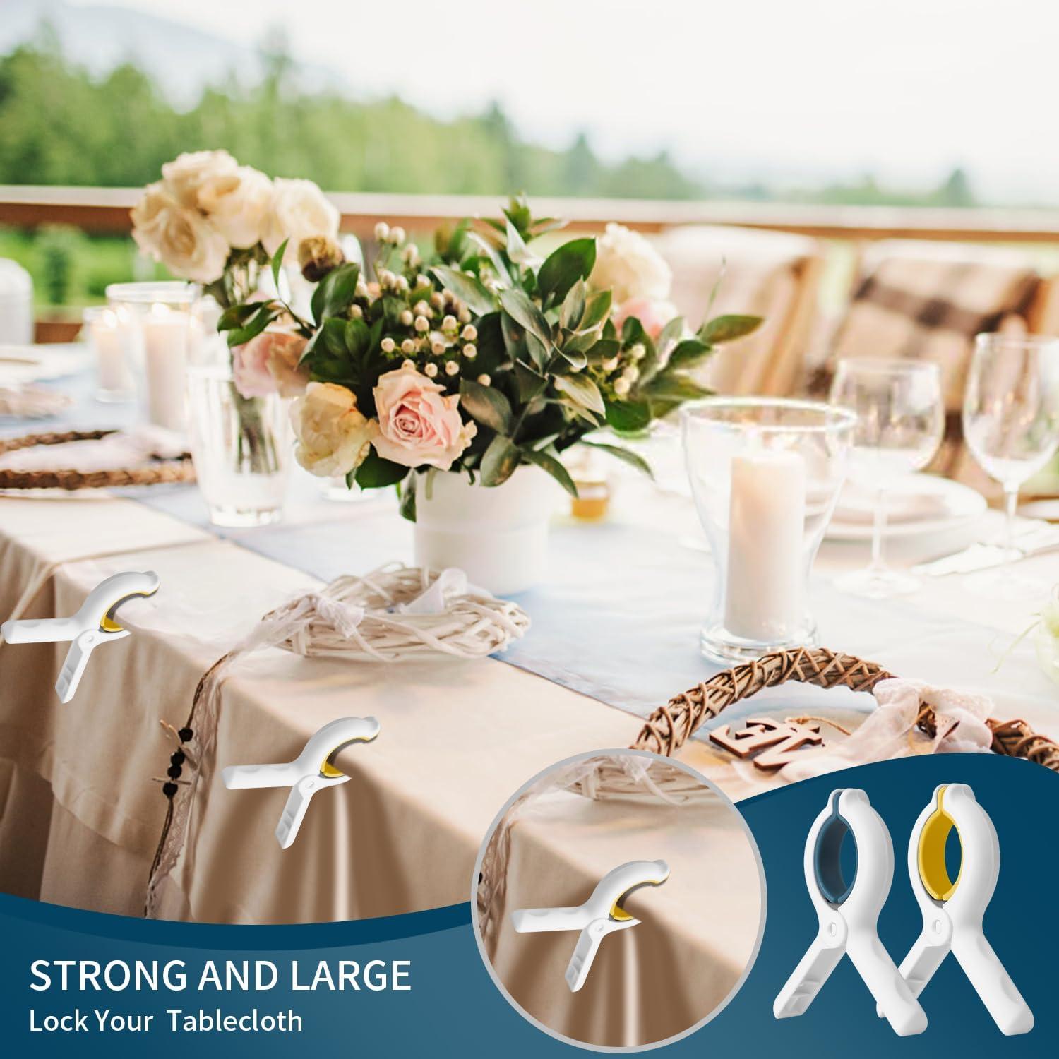 Pinzas para Toallas de Playa erduoduo - 8 Piezas Colores Brillantes