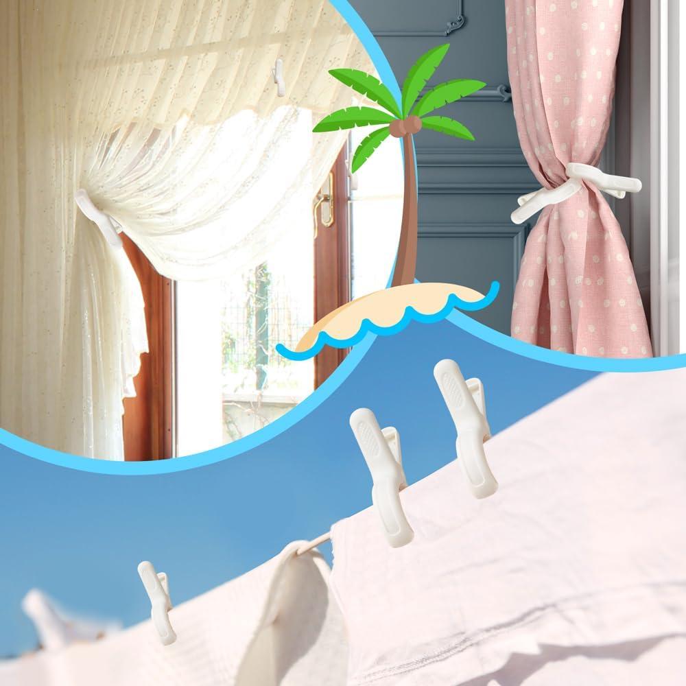 Pinzas para Toallas de Playa Minyaluck 12 Pcs Antideslizantes