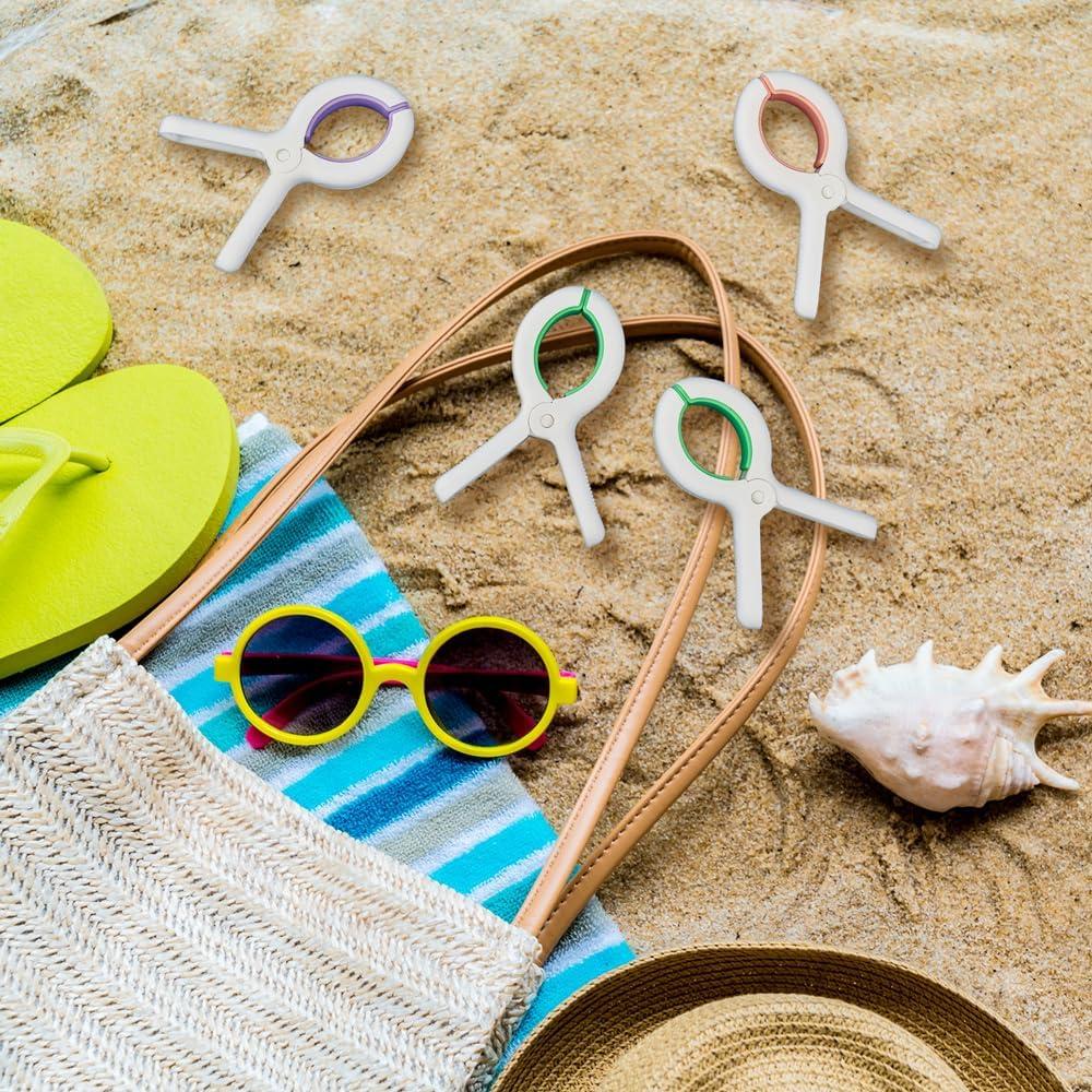Pinzas para Toallas de Playa Minyaluck 12 Pcs Antideslizantes