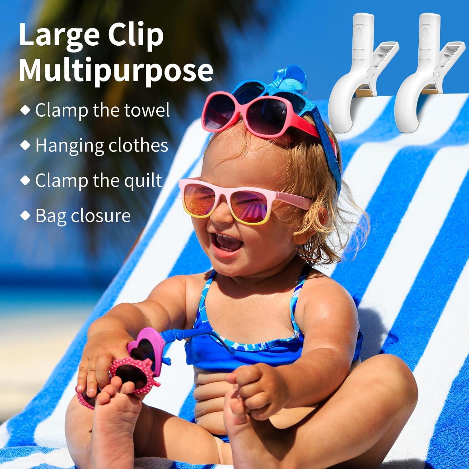 Clips para Toallas de Playa Senbowe - 12 Piezas Resistente