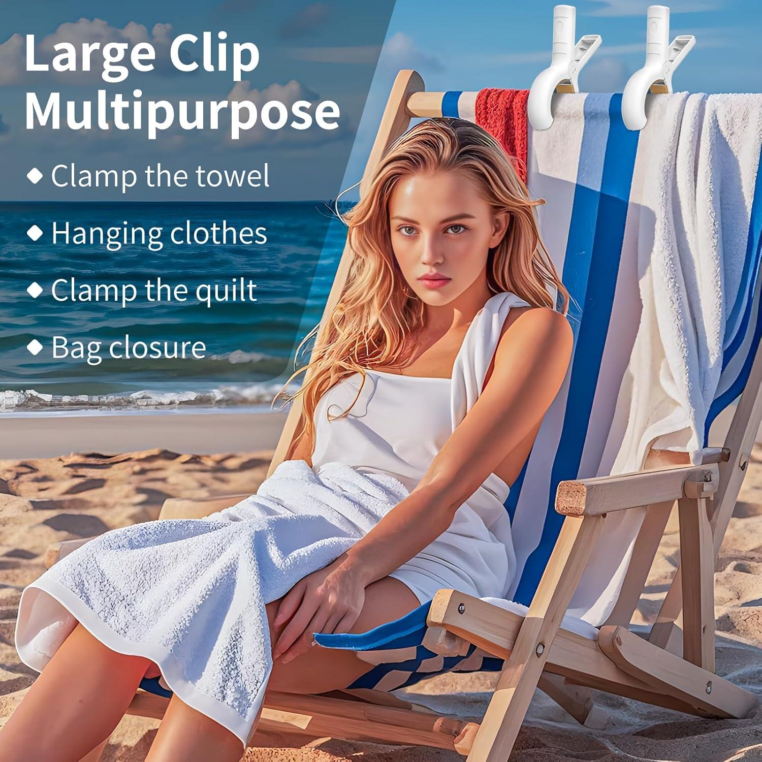 Clips para Toallas de Playa Senbowe - 12 Piezas Resistente