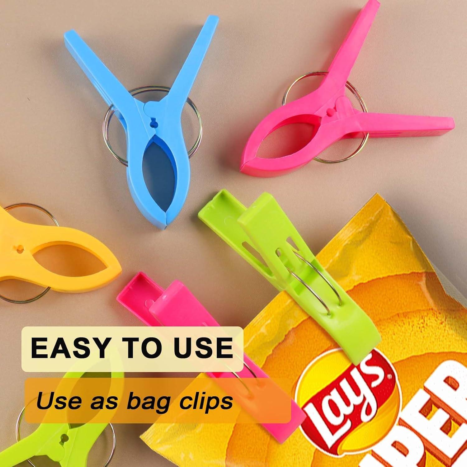 16 Clips de Toalla de Playa ESFUN - Sujetadores Grandes Multicolor