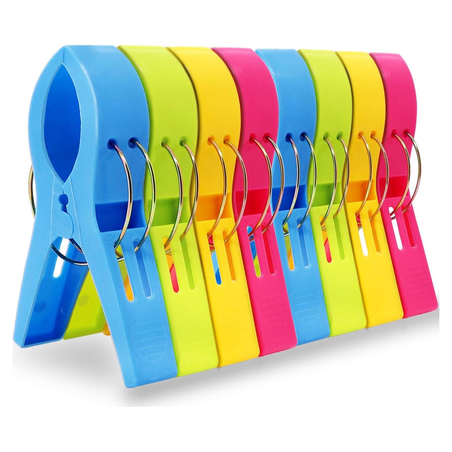 Clips de Toalla para Sillas de Playa ESFUN - 8 Piezas