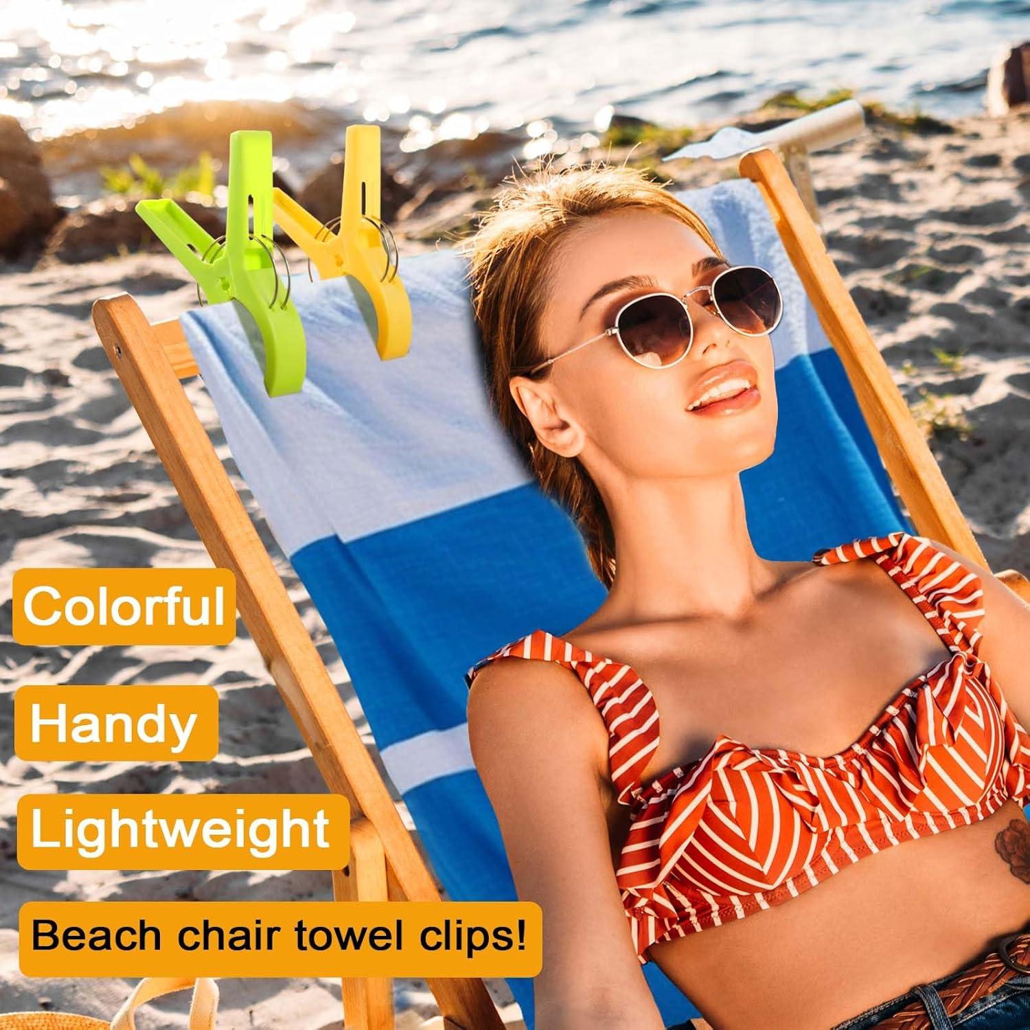 Clips de Toalla para Sillas de Playa ESFUN - 8 Piezas