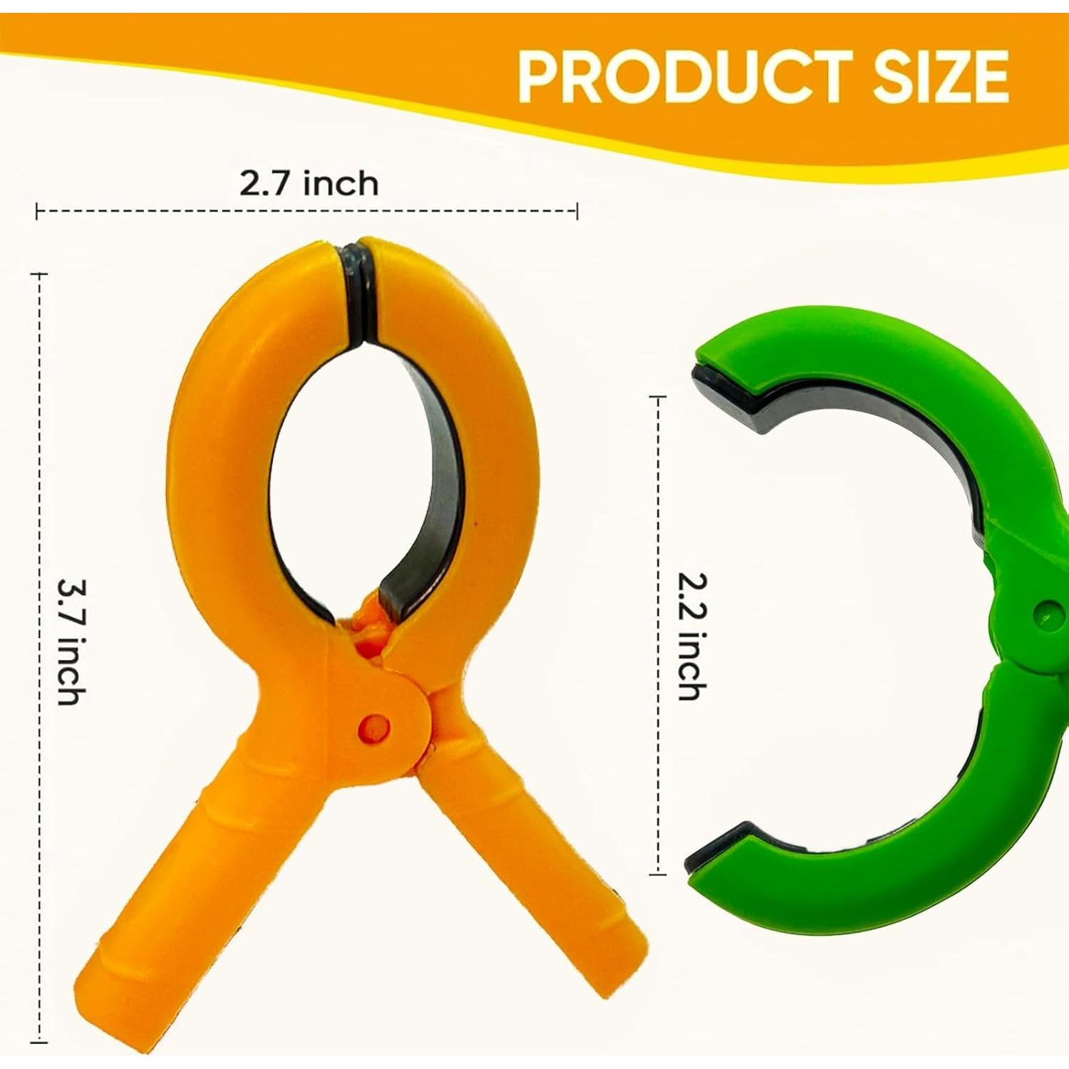 8 Clips Grandes para Toallas de Playa YILU, Antideslizantes, 4 Colores