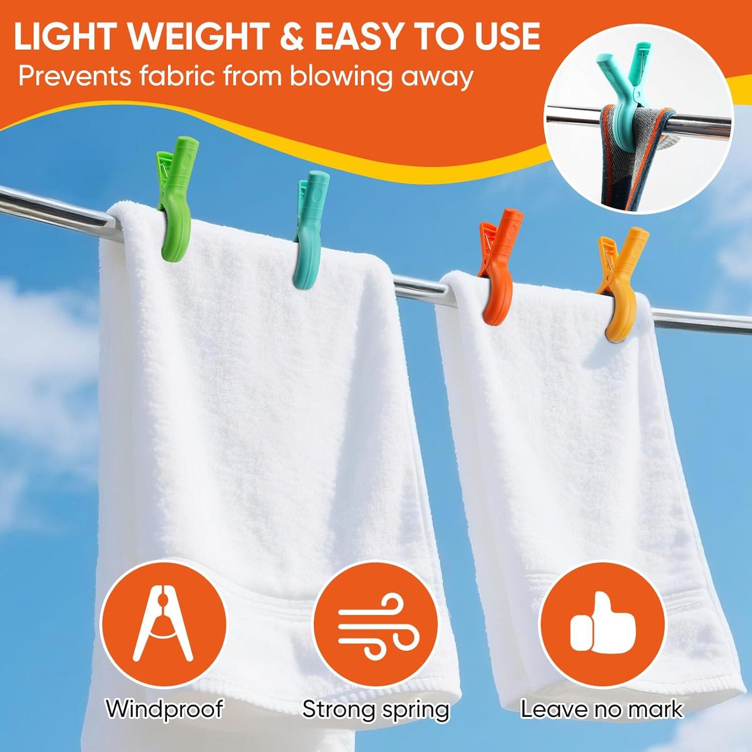 Paquete de 8 Clips para Toallas de Playa Dapute - Jumbo