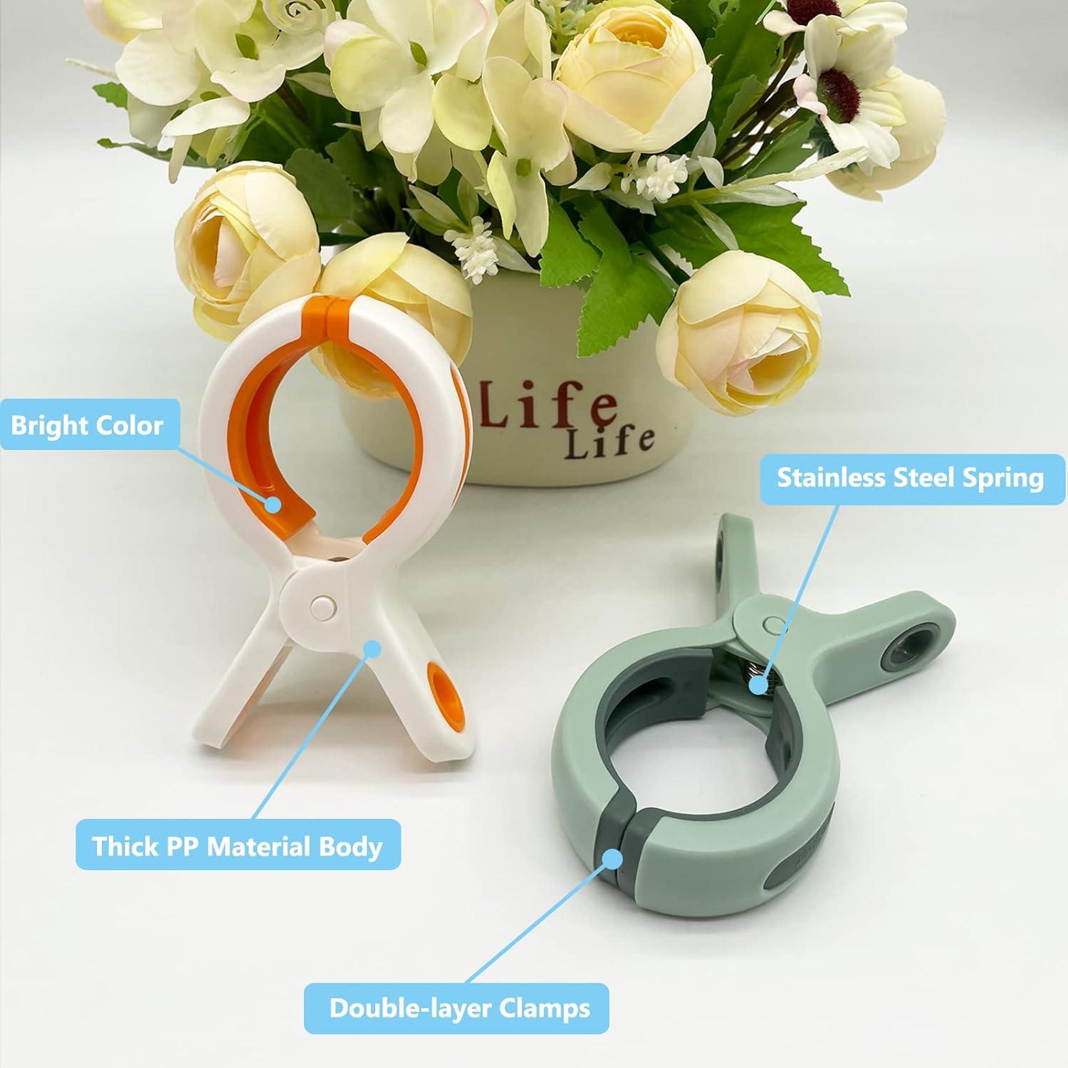 Clips para Toallas de Playa Sylroal - Paquete de 8 Unidades