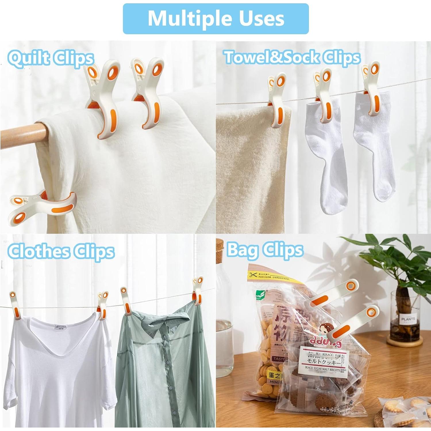 Clips para Toallas de Playa Sylroal - Paquete de 8 Unidades