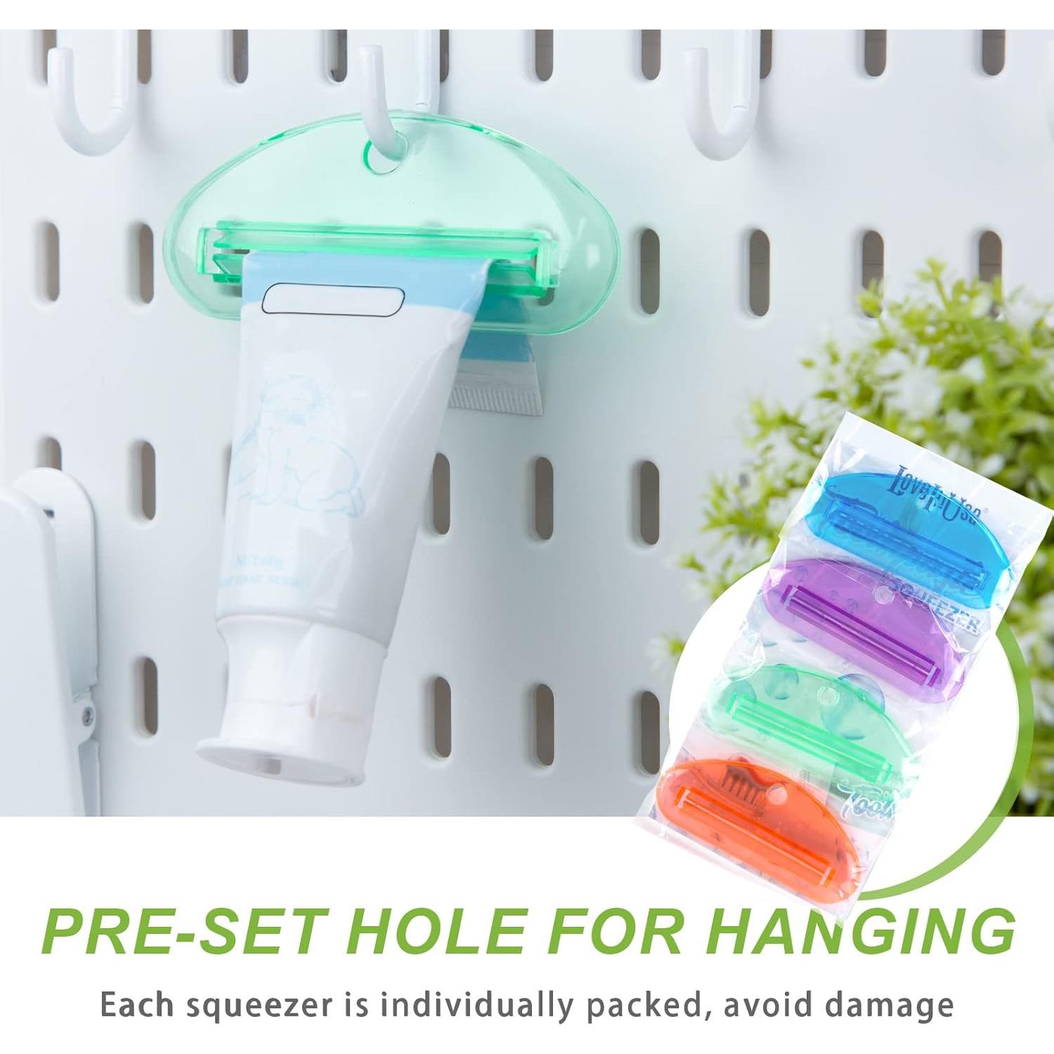 Exprimidor de Pasta de Dientes LOVEINUSA 4PCS Multicolor