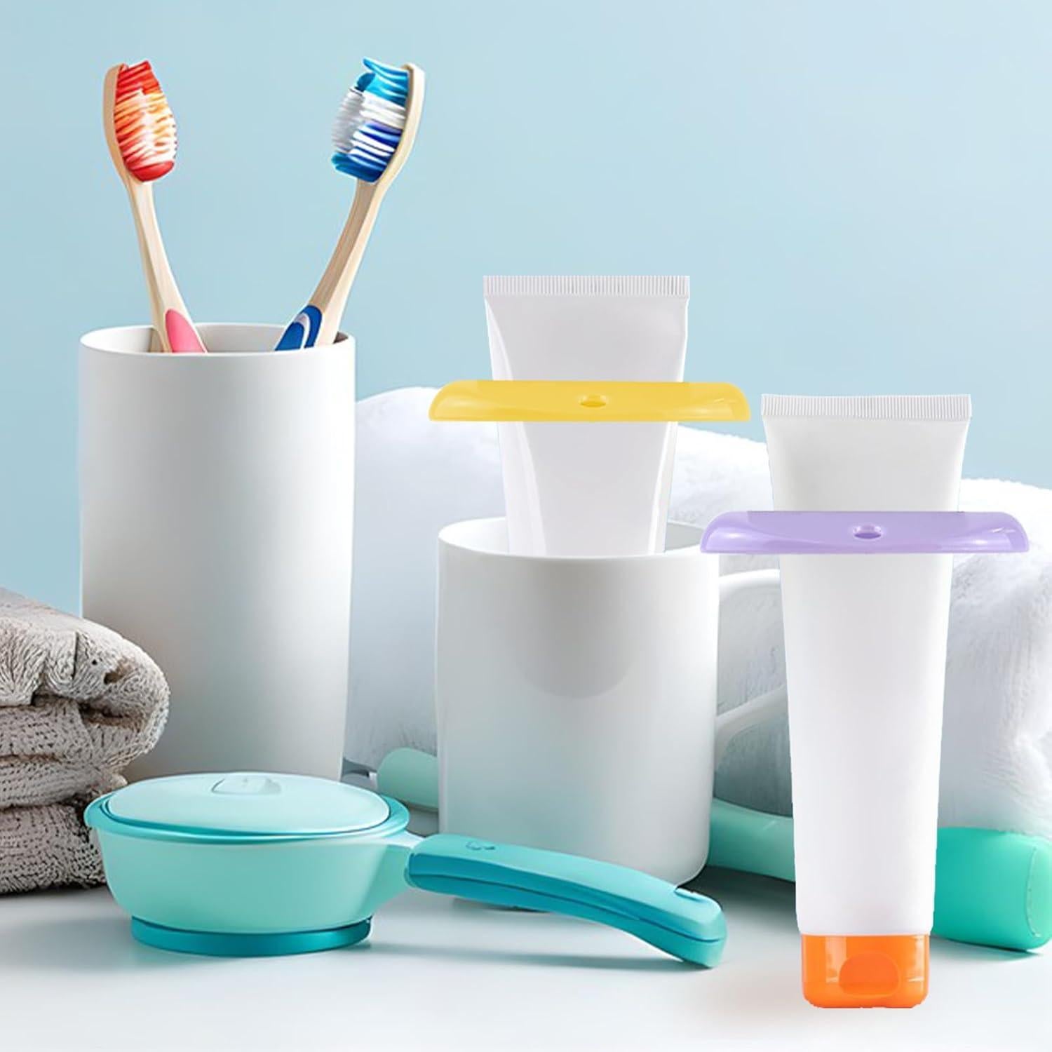 Exprimidor de Pasta de Dientes TKYZMS - 4 Piezas Coloridas
