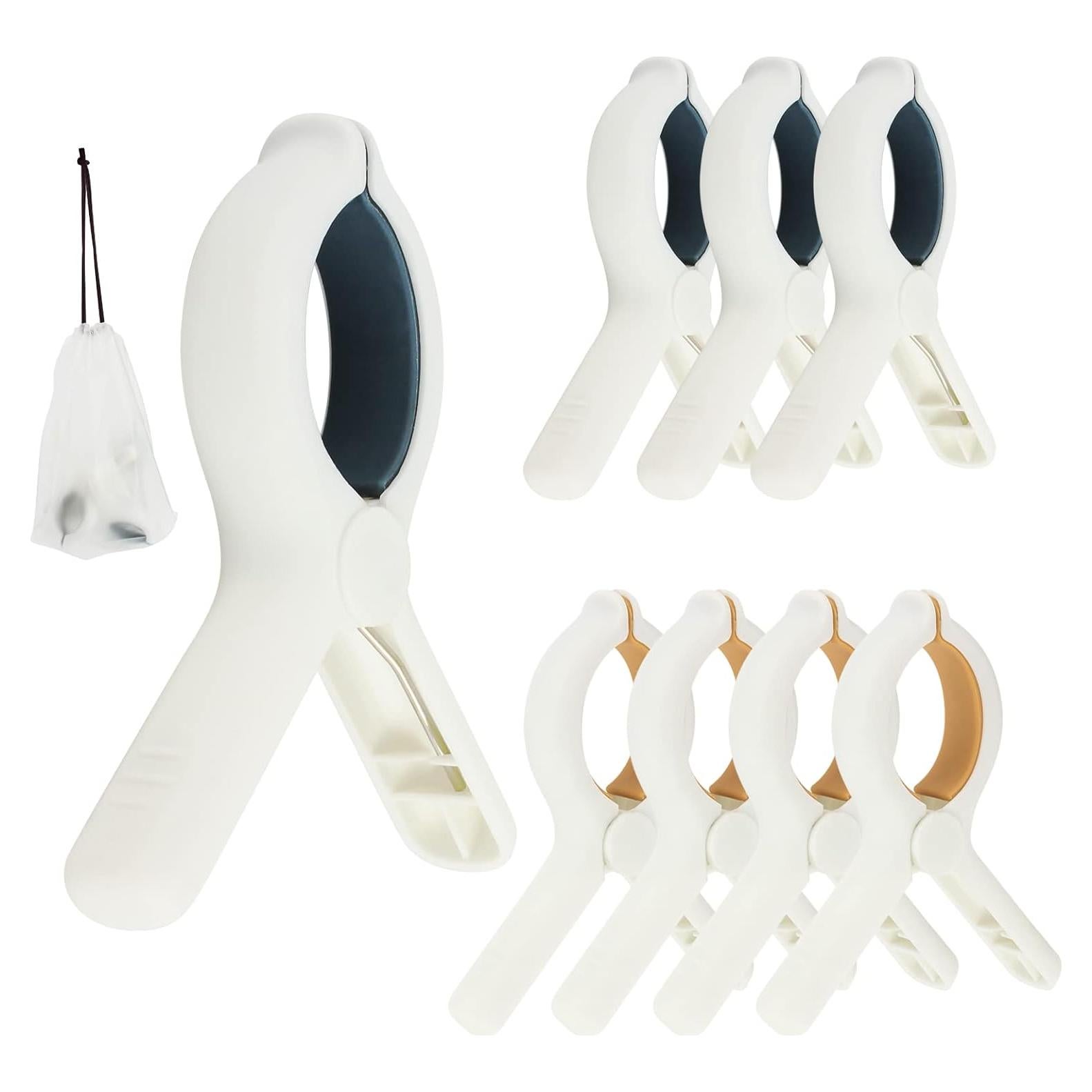 Pinzas para Toallas de Playa QOPAHI - Juego de 8 Clips Antideslizantes