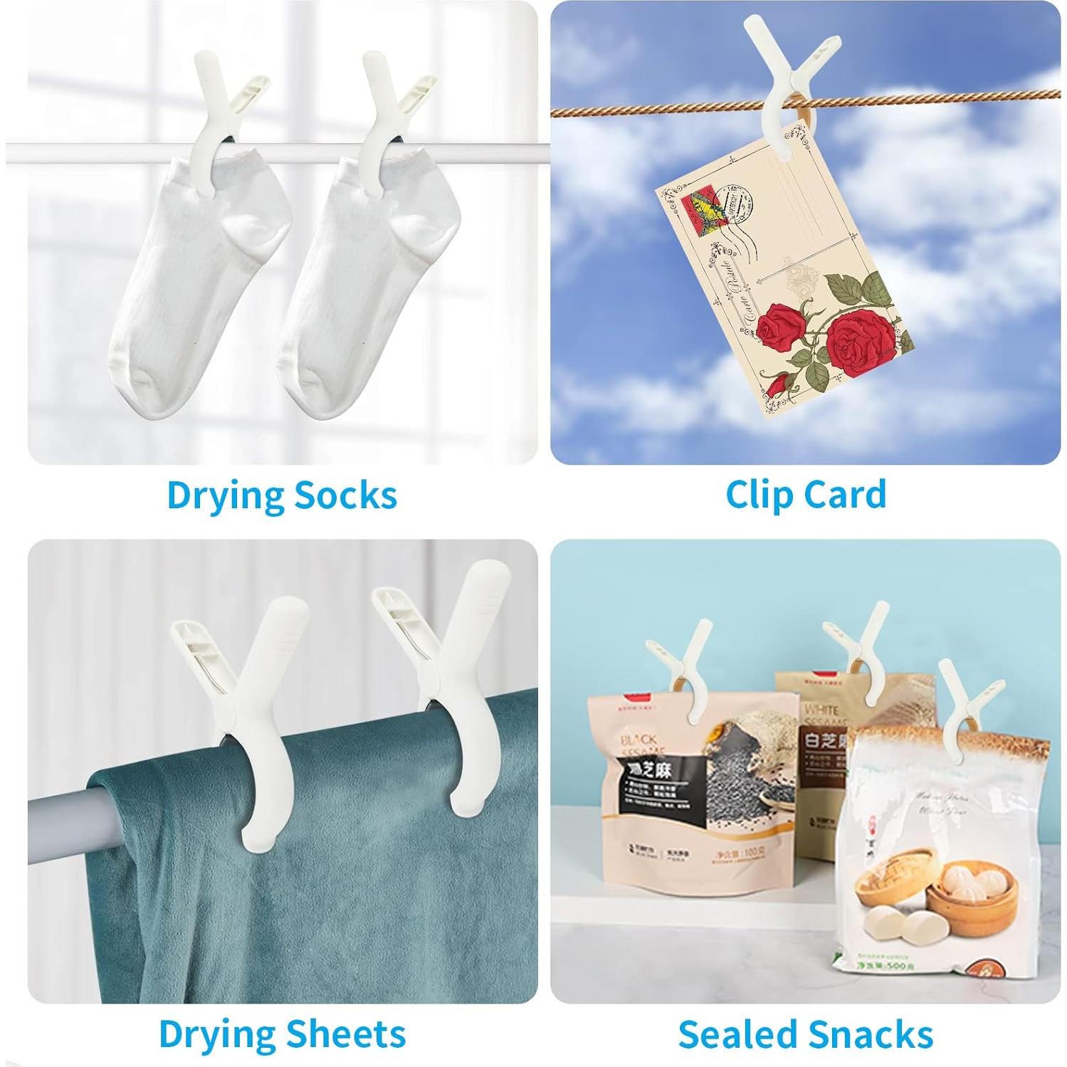 Pinzas para Toallas de Playa QOPAHI - Juego de 8 Clips Antideslizantes