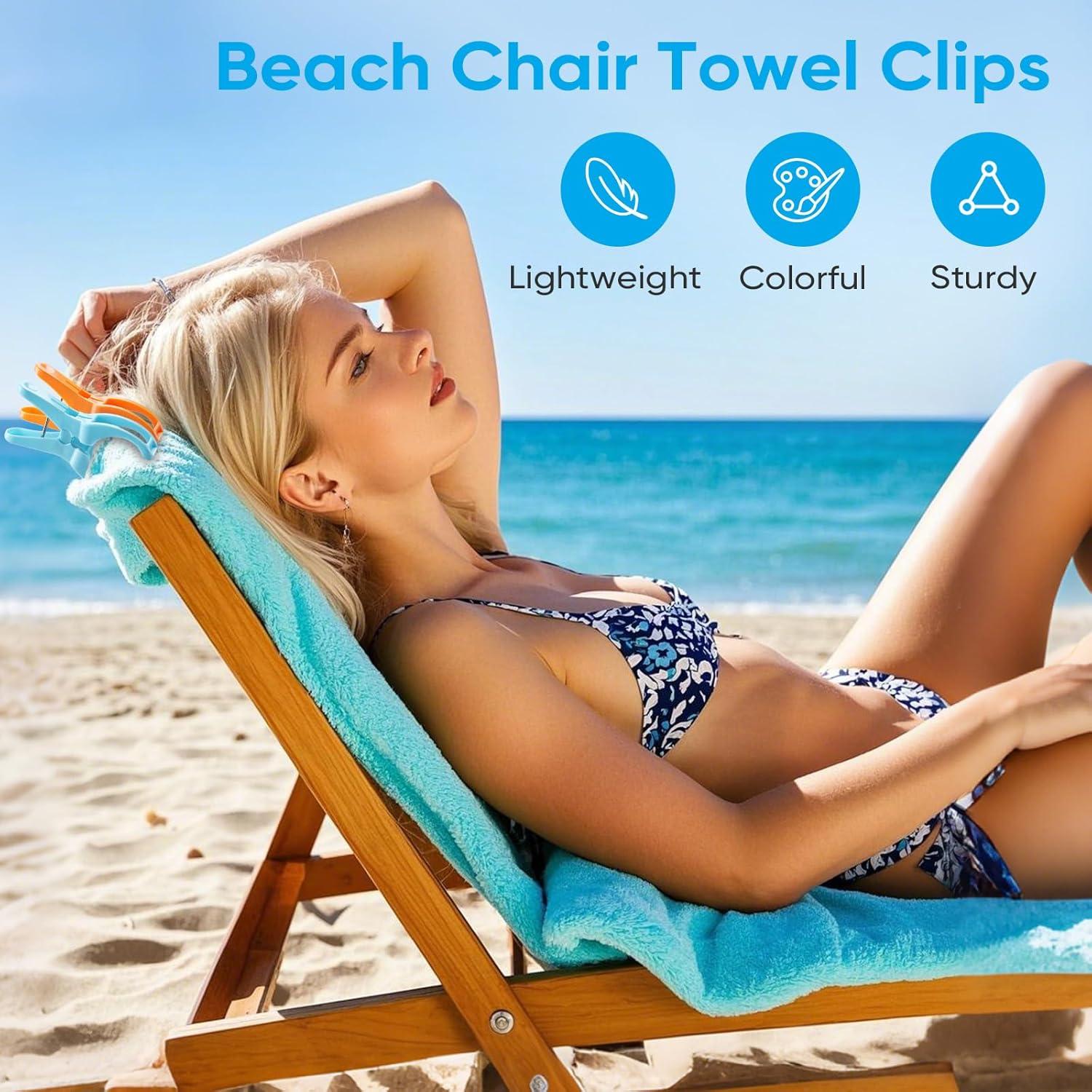 Clips para Toallas de Playa HiGift - Paquete de 8 Unidades